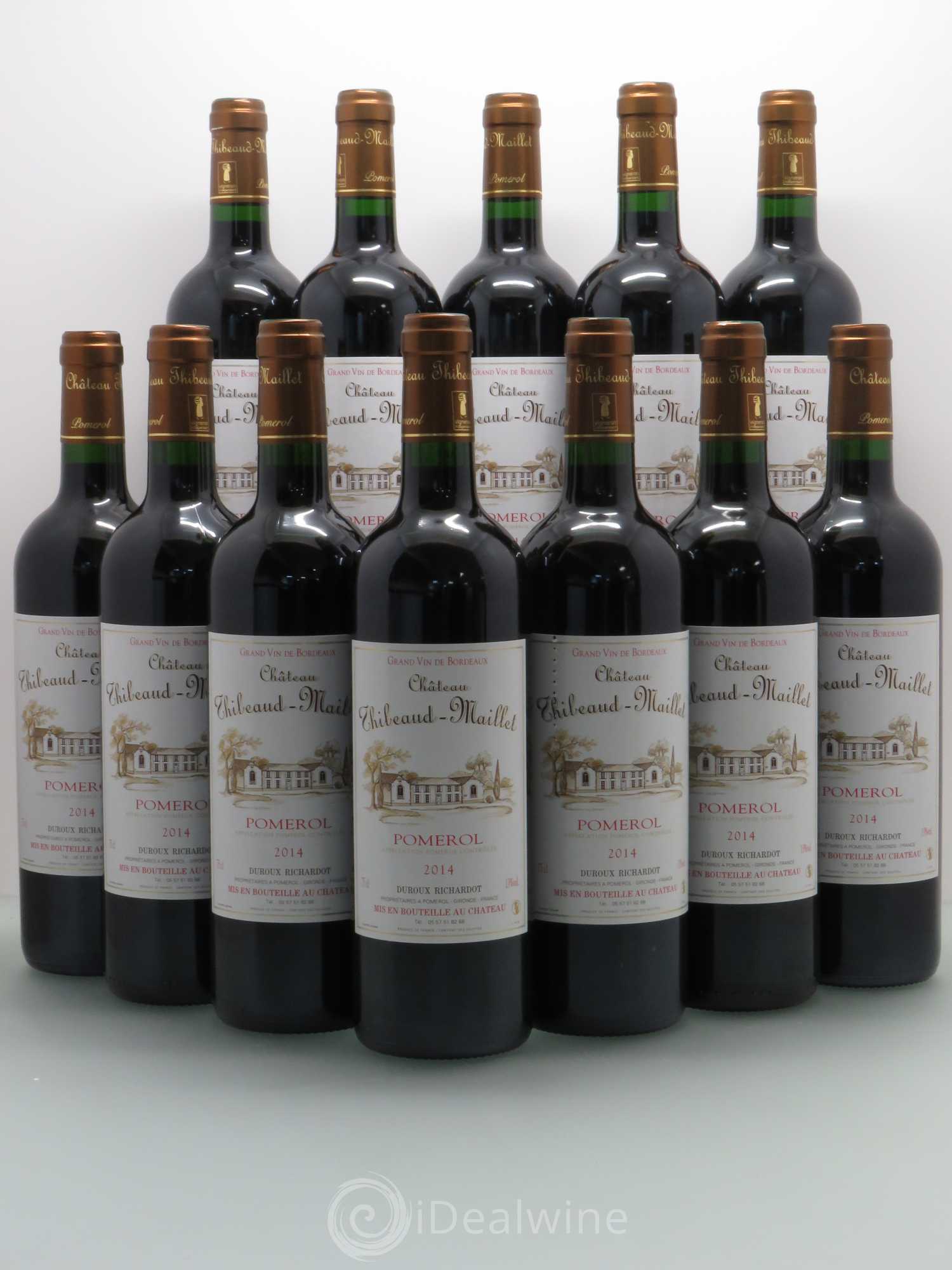 Pomerol Château Thibault Maillet 2014 - Posten von 12 Flaschen - 0