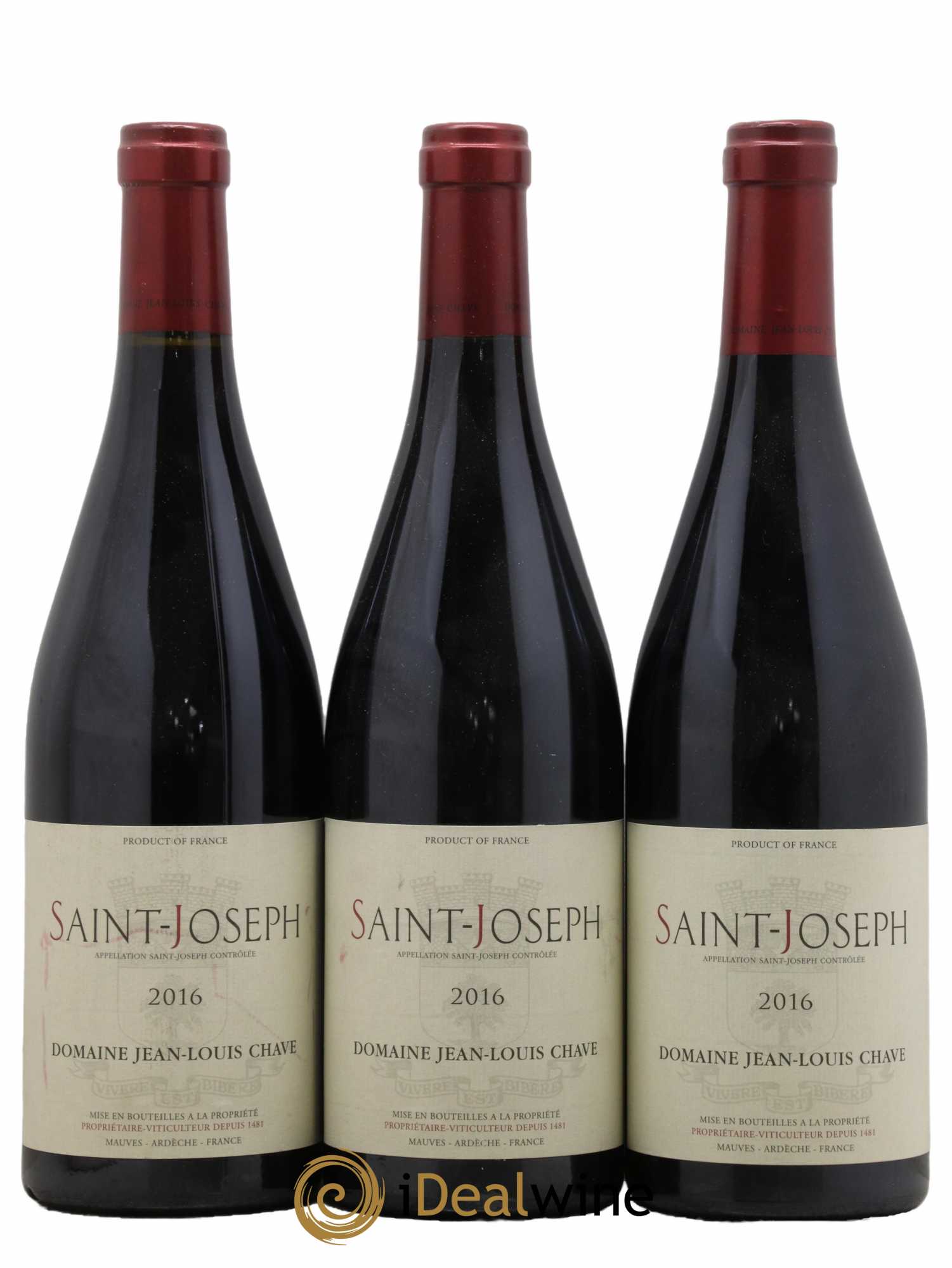 Saint-Joseph Jean-Louis Chave 2016 - Lot de 3 bouteilles - 0