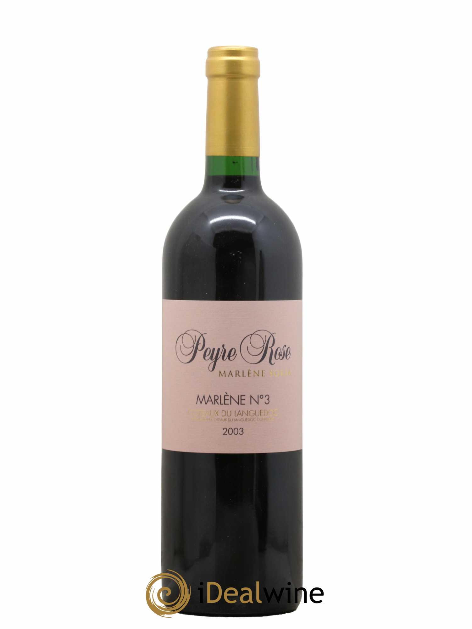 Vin de France (anciennement Coteaux du Languedoc) Peyre Rose Marlène n°3 Marlène Soria 2003 - Lot de 1 bouteille - 0