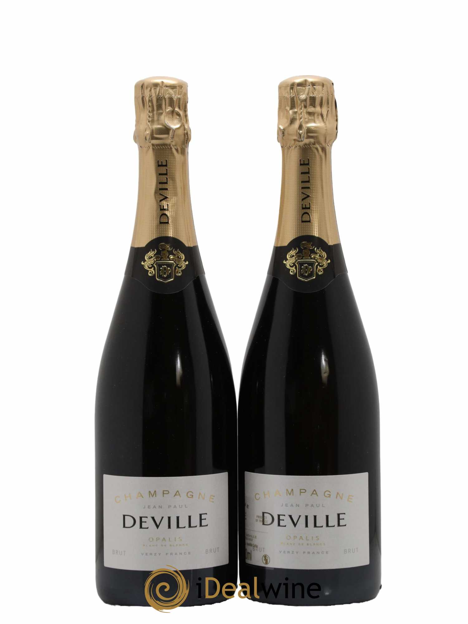 Champagne Blanc de Blancs Opalis Maison Deville - Lot de 2 bouteilles - 0