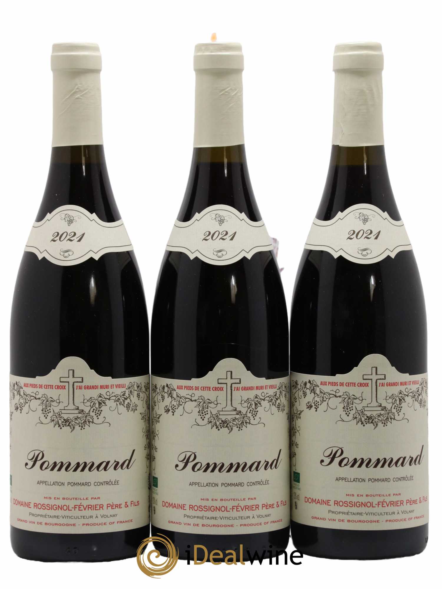 Pommard Domaine Rossignol Février 2021 - Lot de 3 bouteilles - 0