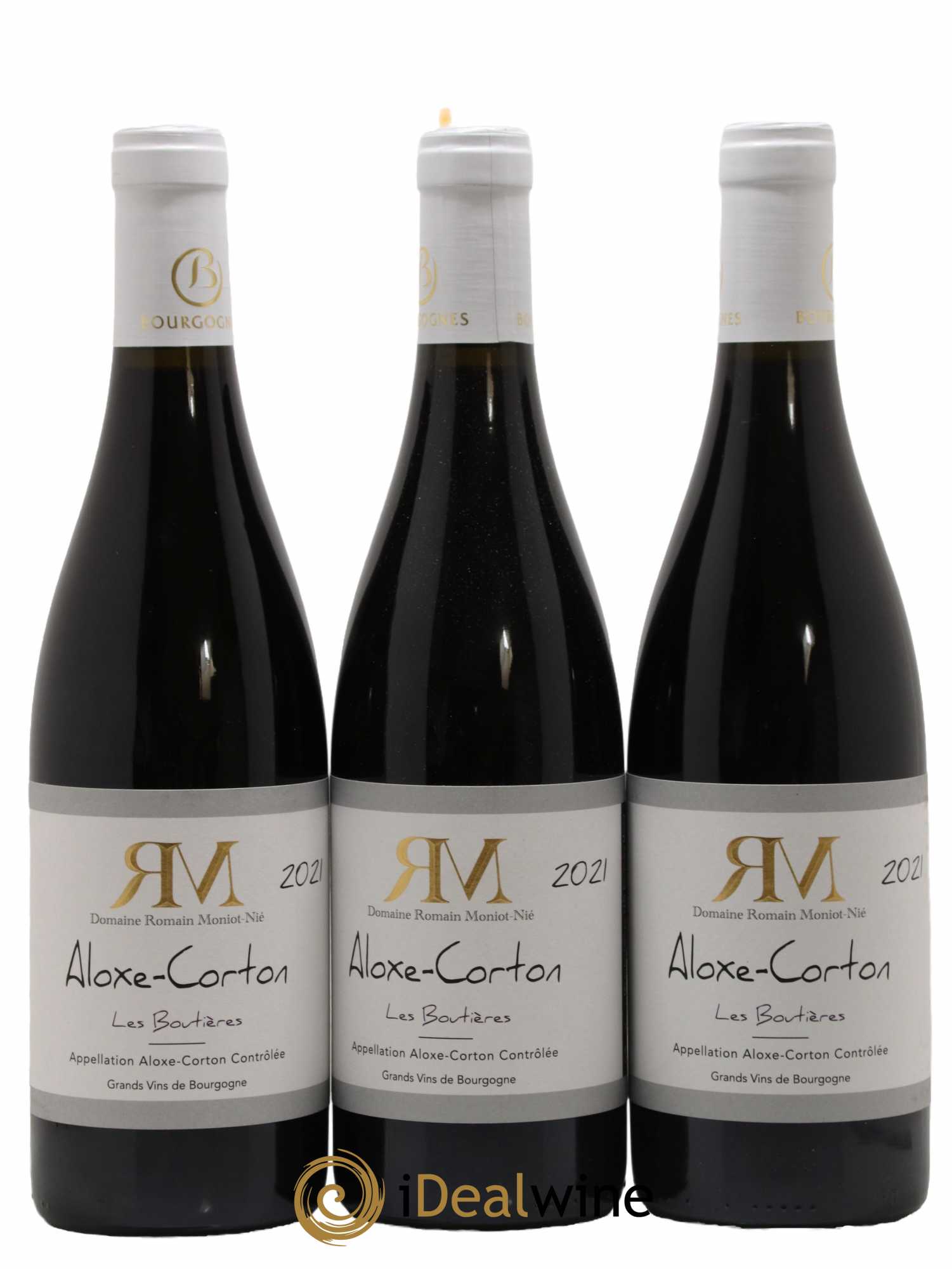 Aloxe-Corton Les Boutières Domaine Romain Moniot 2021 - Lot de 3 bouteilles - 0
