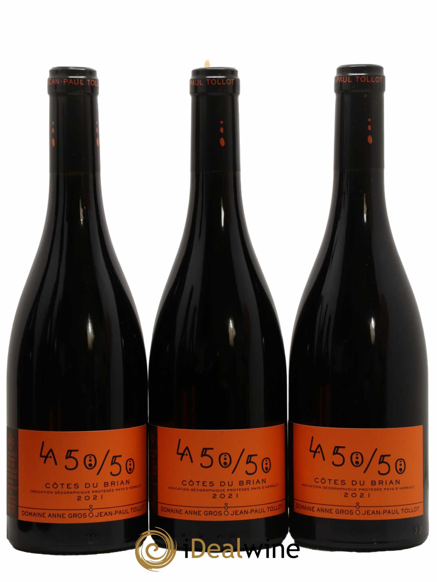 Pays d'Hérault - Côtes du Brian La 50/50 Anne Gros & Jean-Paul Tollot 2021 - Lot de 6 bouteilles - 2