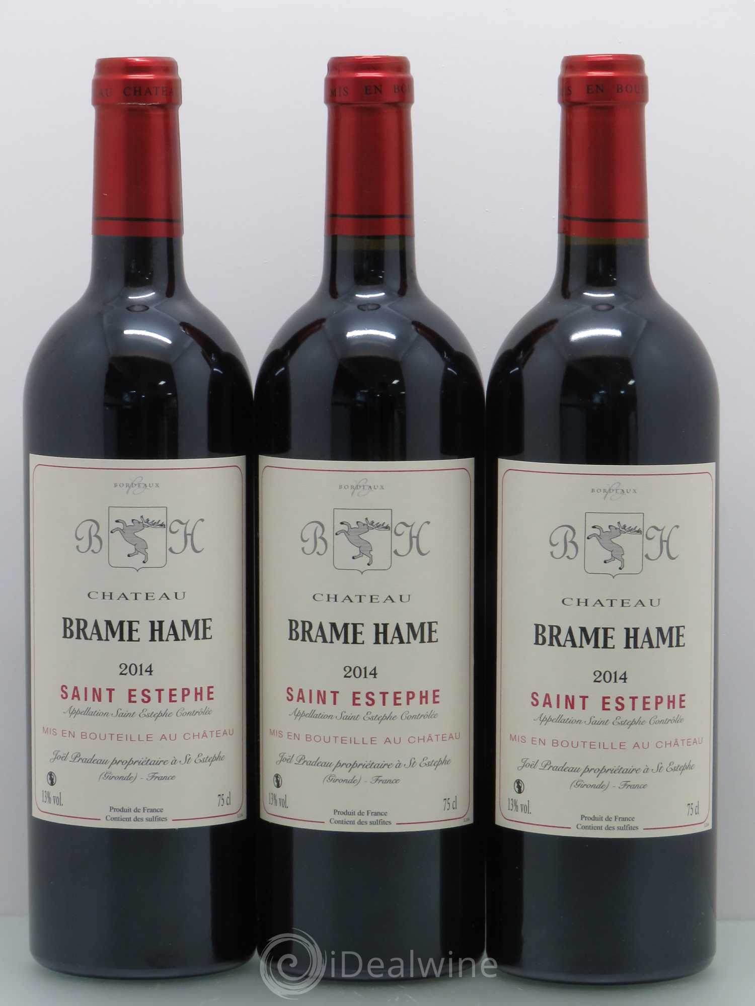 Bordeaux Brame Hame St Estephe 2014 - Posten von 12 Flaschen - 1