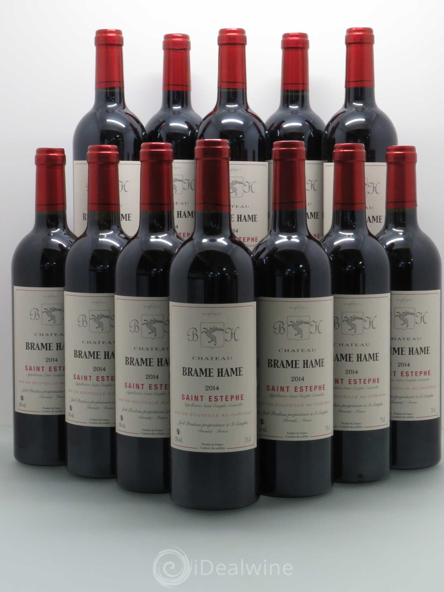 Bordeaux Brame Hame St Estephe 2014 - Posten von 12 Flaschen - 0