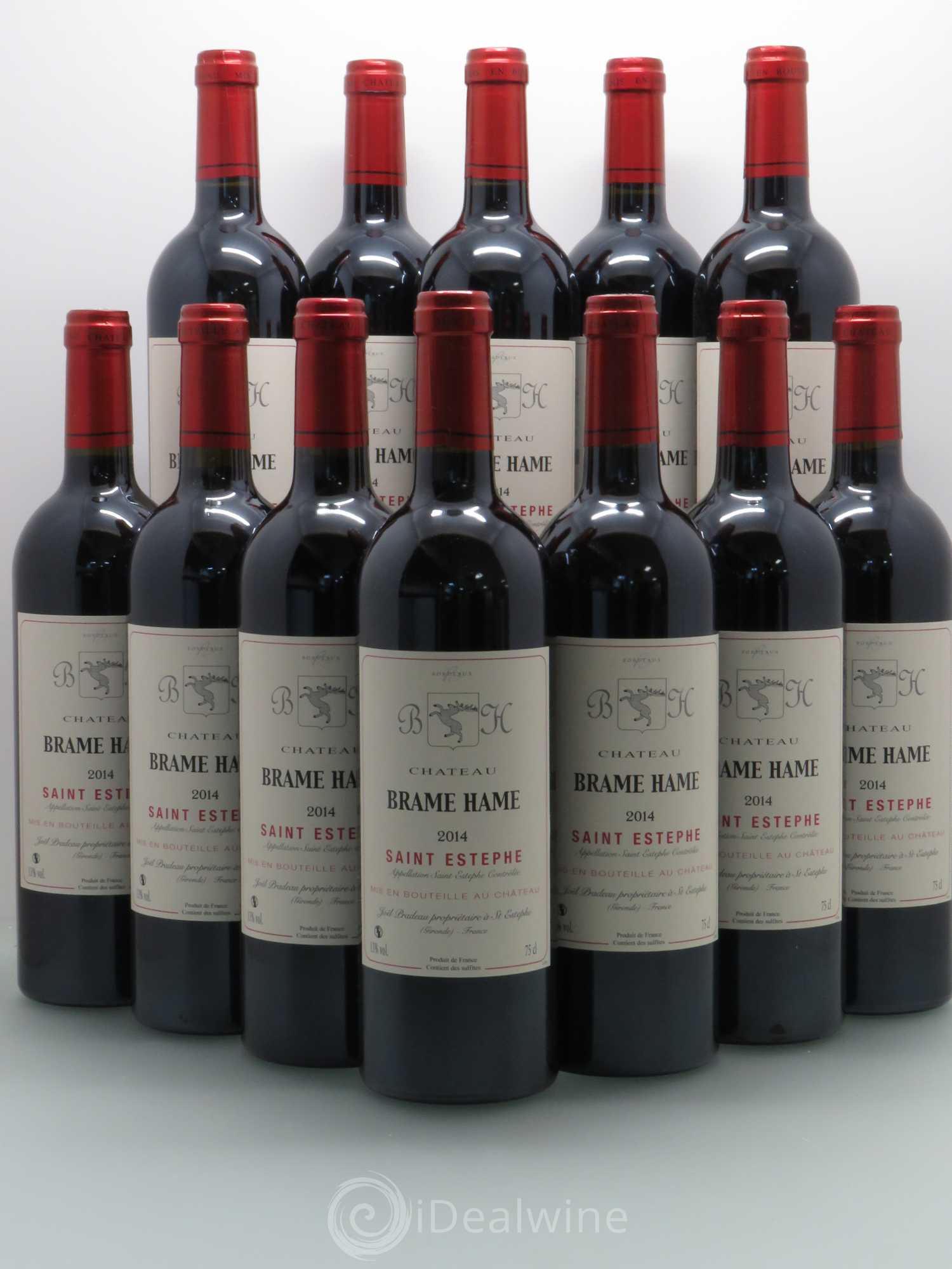 Bordeaux Brame Hame St Estephe 2014 - Posten von 12 Flaschen - 0