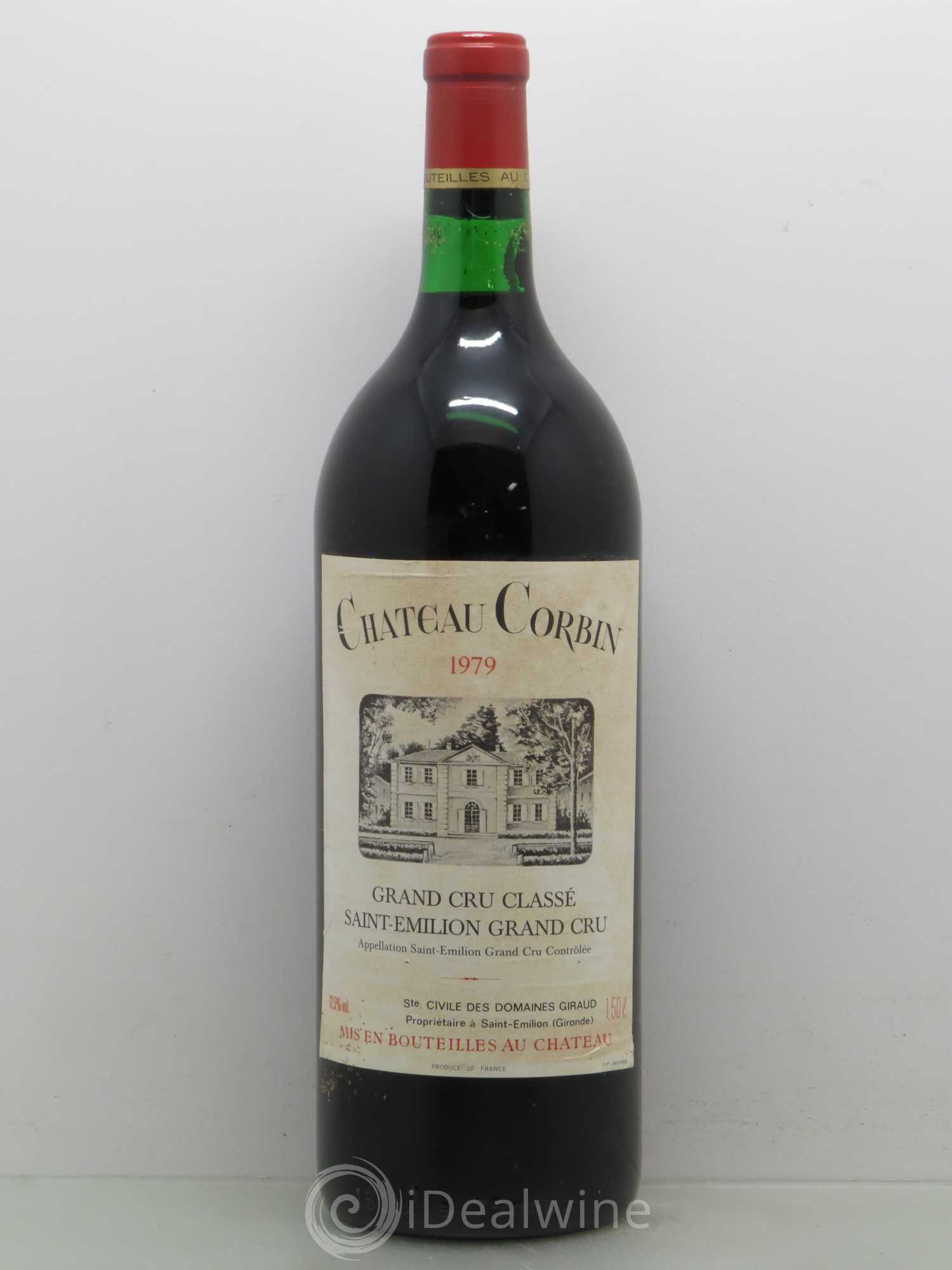 Château Corbin Grand Cru Classé 1979 - Lot de 1 magnum - 0