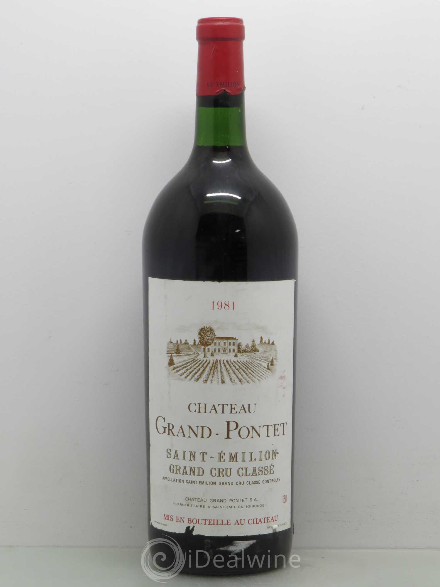 Château Grand Pontet Grand Cru Classé 1981 - Lot de 1 magnum - 0