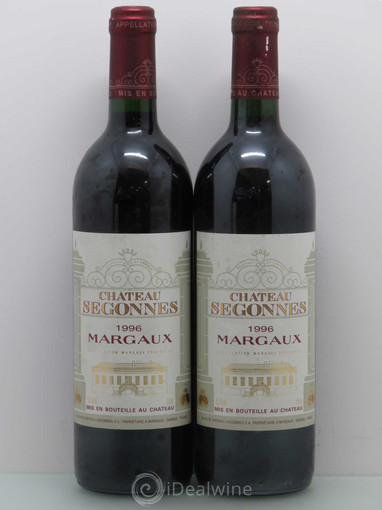 Château Segonnes 1996 - Lot de 2 bouteilles - 0