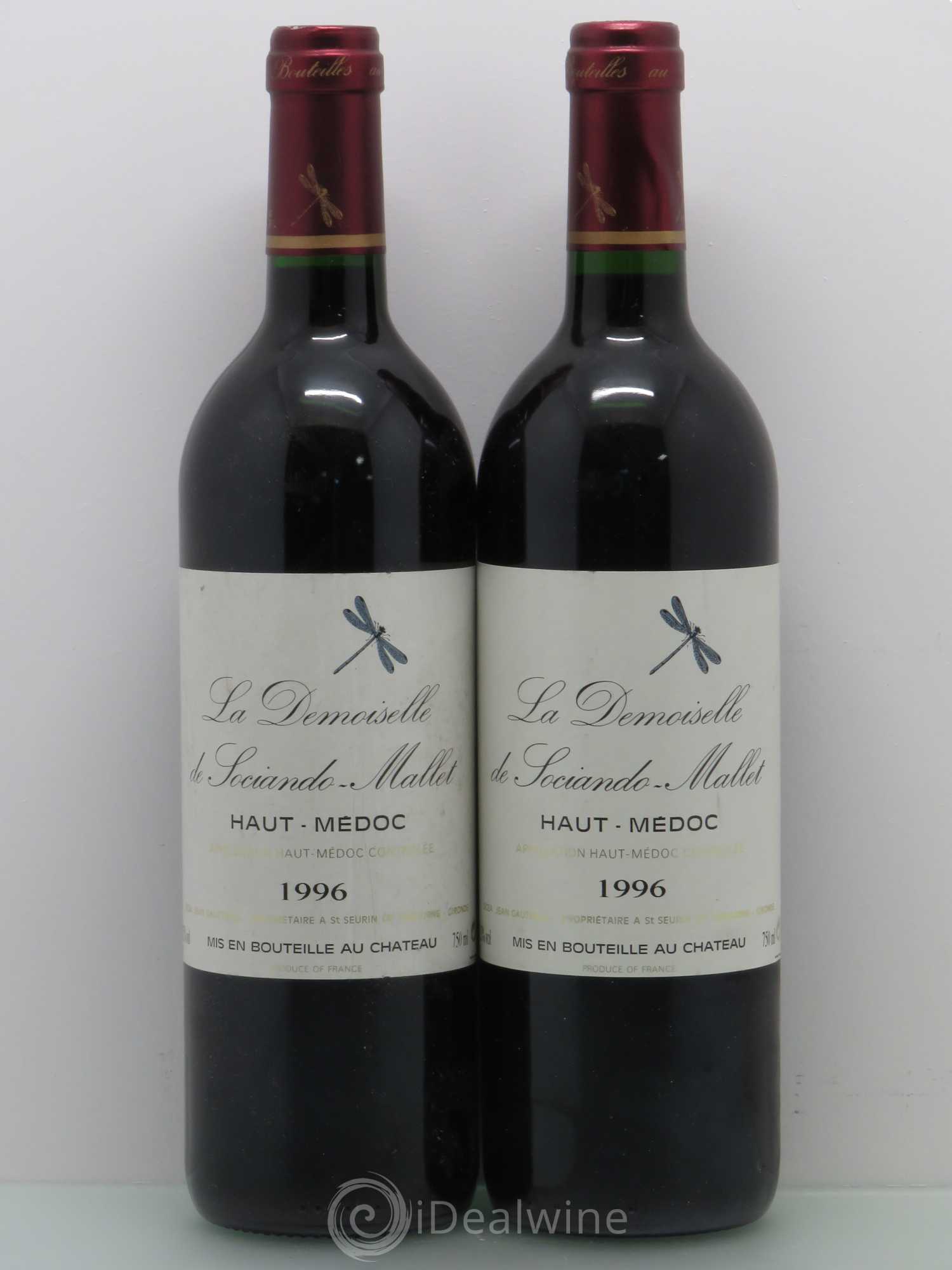 Demoiselle de Sociando Mallet Second Vin 1996 - Lot de 5 bouteilles - 2