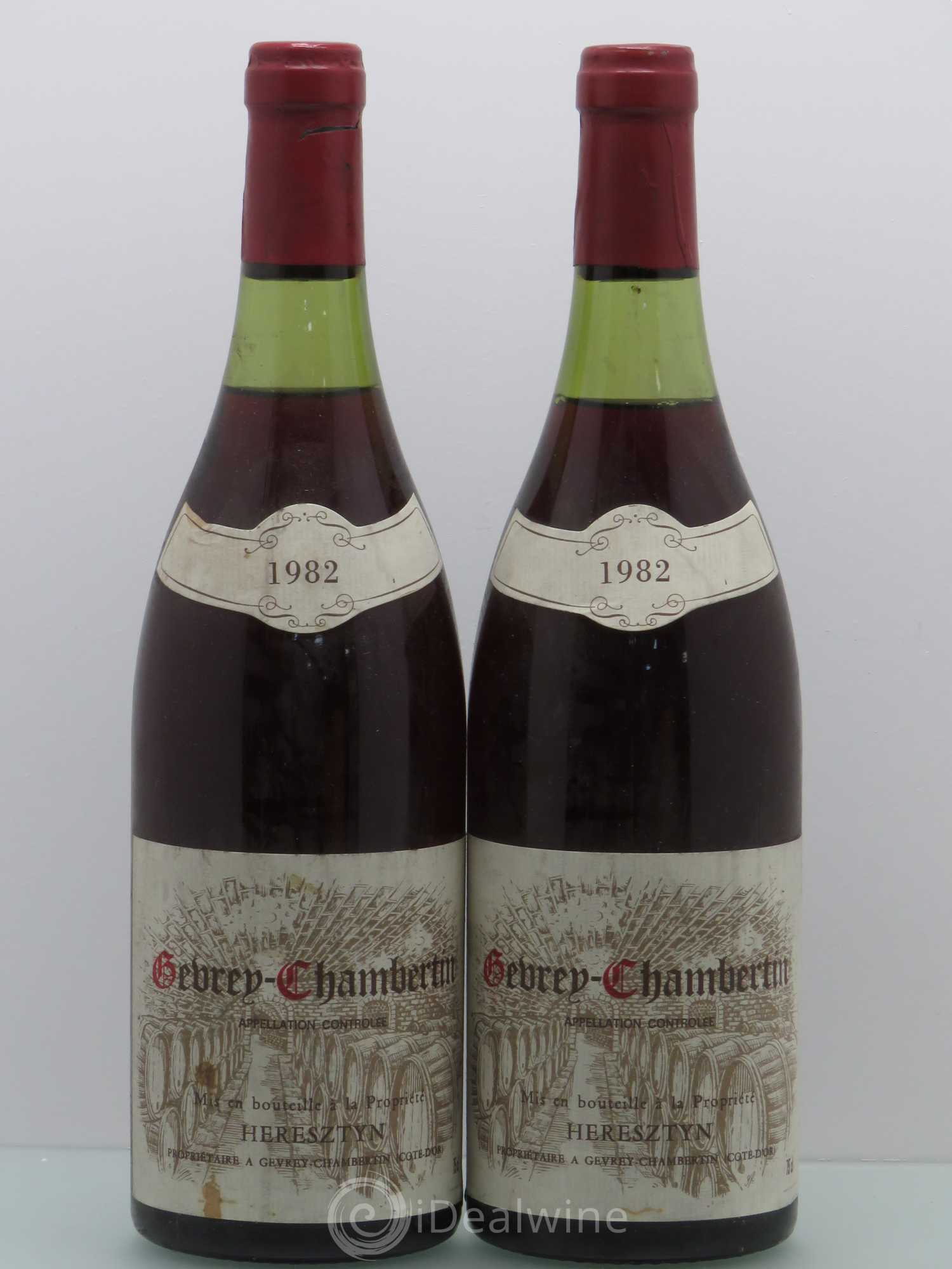 Gevrey-Chambertin Heresztyn 1982 - Lot de 2 bouteilles - 0