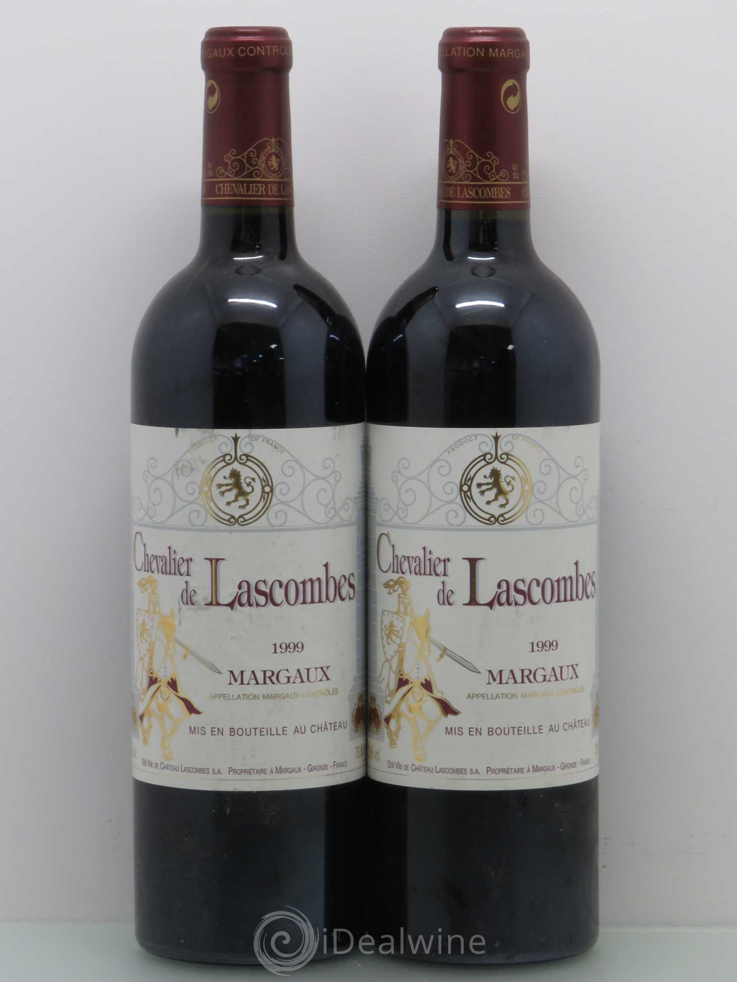 Chevalier de Lascombes Second Vin 1999 - Lot de 2 bouteilles - 0
