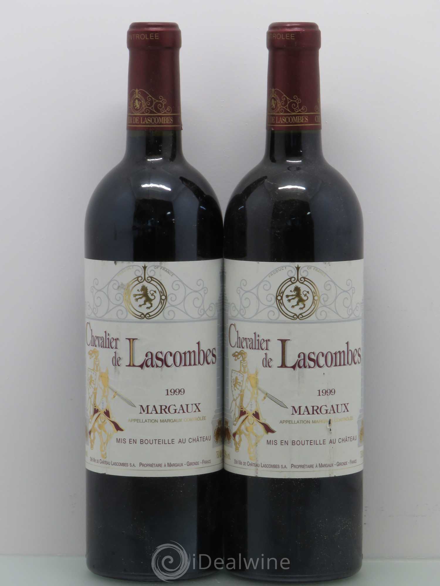 Chevalier de Lascombes Second Vin 1999 - Lot de 2 bouteilles - 0