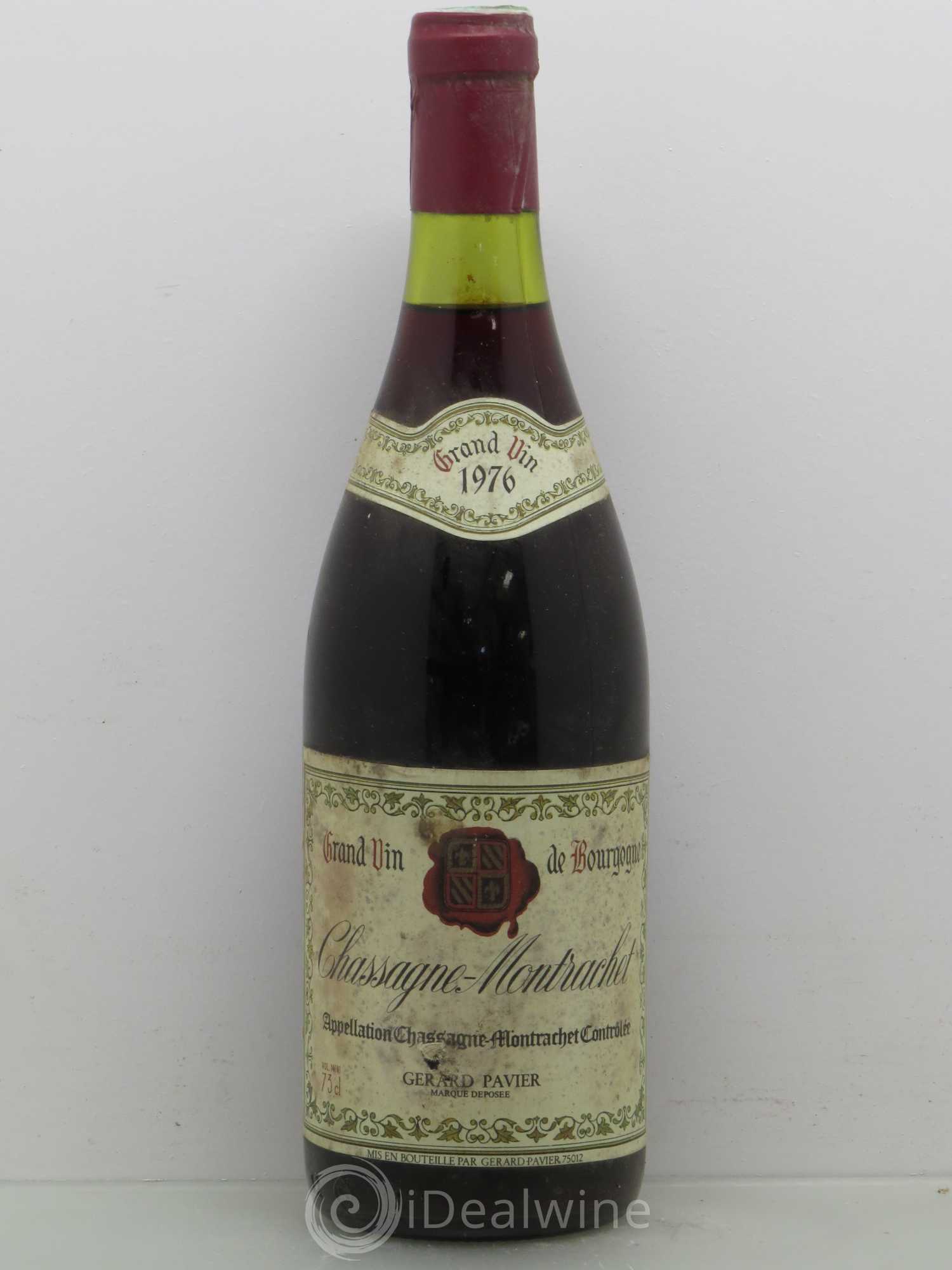Chassagne-Montrachet G. Pavier 1976 - Lot de 1 bouteille - 0