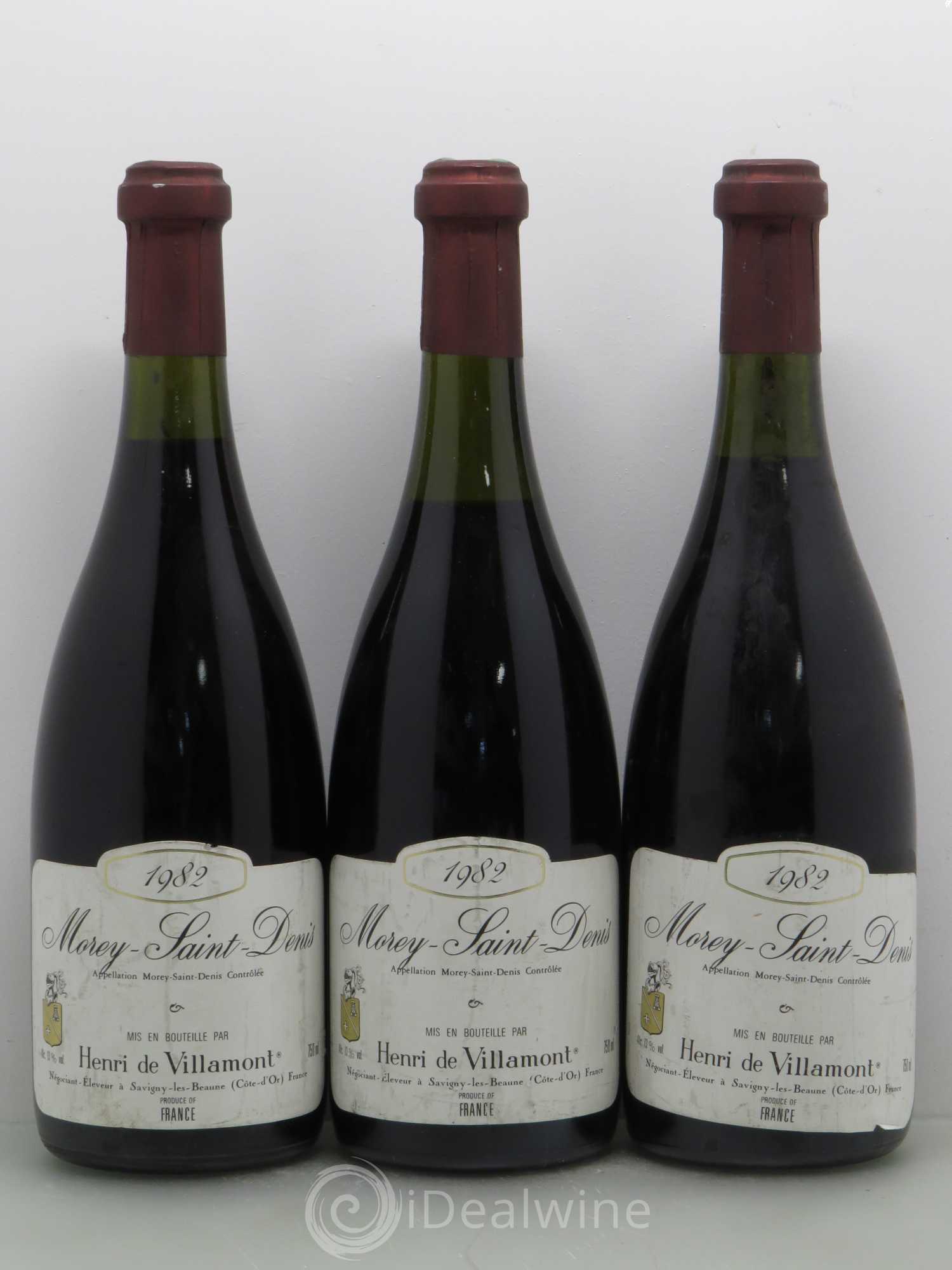 Morey-Saint-Denis Henri De Villamont (sans prix de réserve) 1982 - Posten von 3 Flaschen - 0