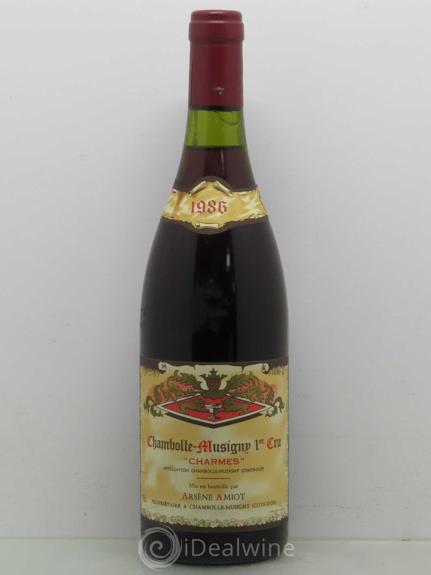 Chambolle-Musigny 1er Cru Charmes Arsene Amiot 1986 - Posten von 1 Flasche - 0