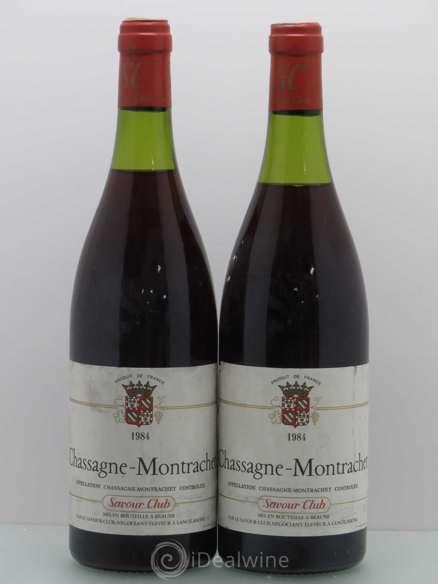 Chassagne-Montrachet Savour Club 1984 - Lot de 2 bouteilles - 0