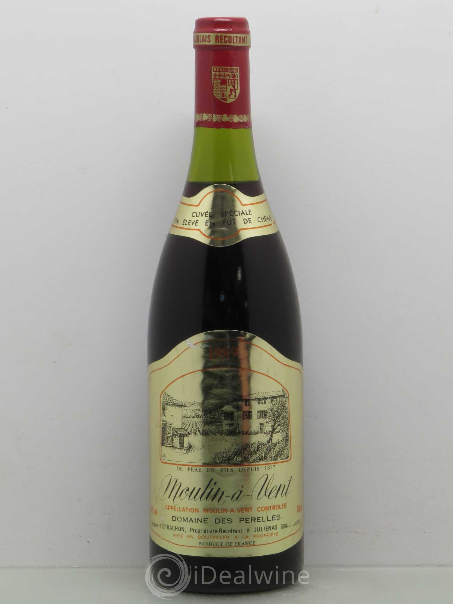 Moulin-à-Vent Cuvée Spéciale Domaine des Perelles 1989 - Posten von 1 Flasche - 0