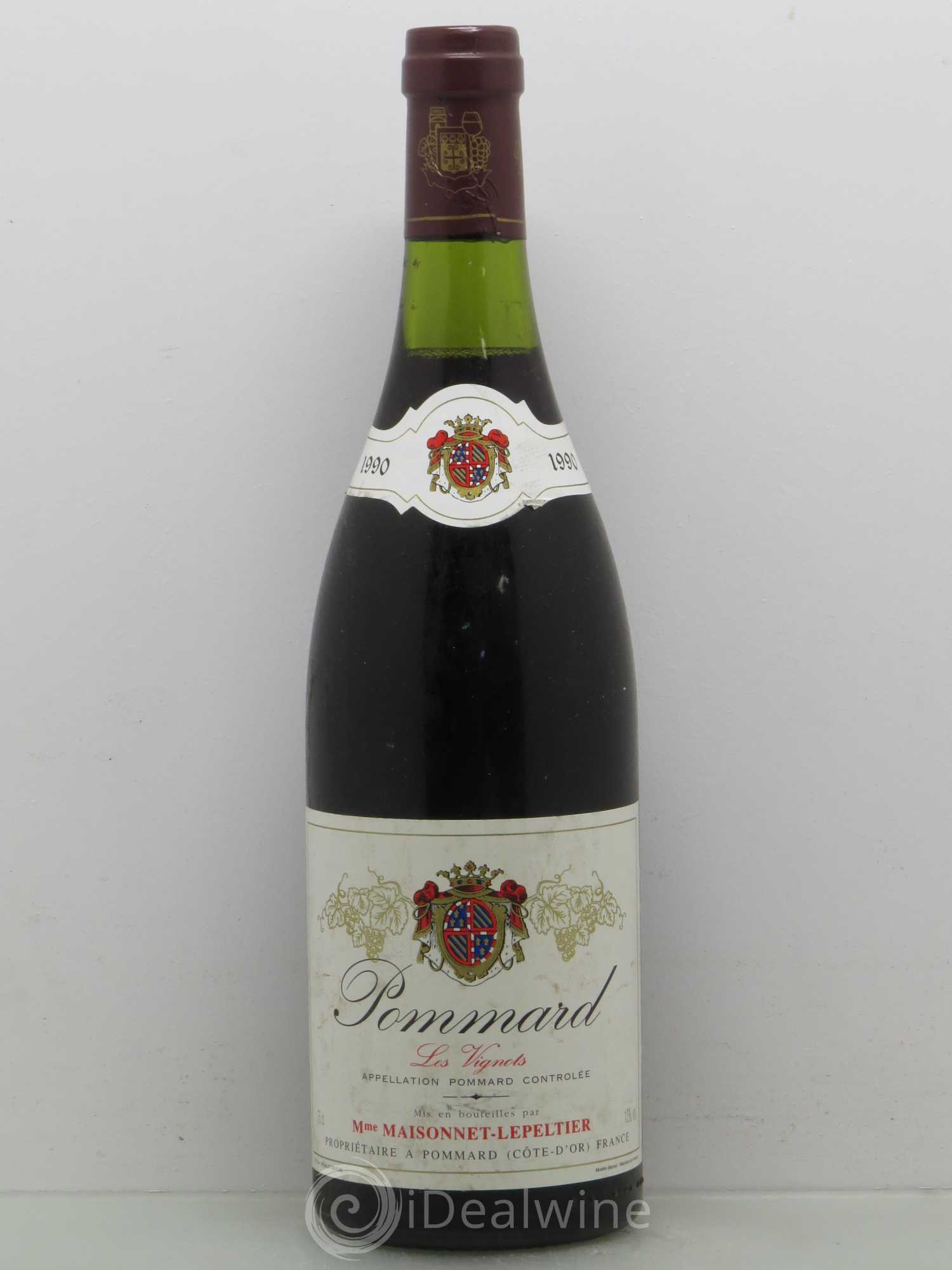 Pommard Les Vignots Maisonnet-Lepeltier 1990 - Posten von 1 Flasche - 0