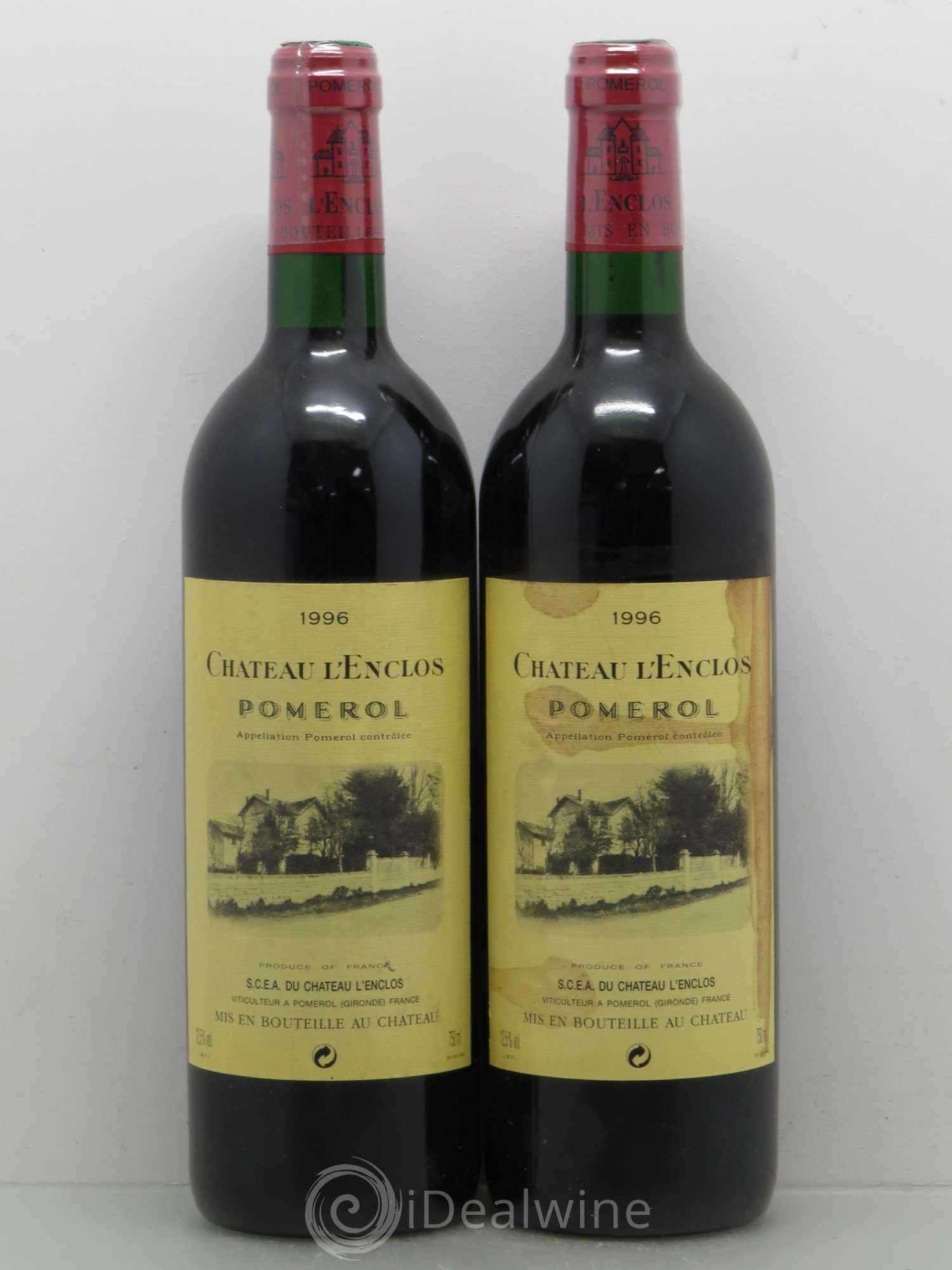 Château l' Enclos 1996 - Lot de 2 bouteilles - 0