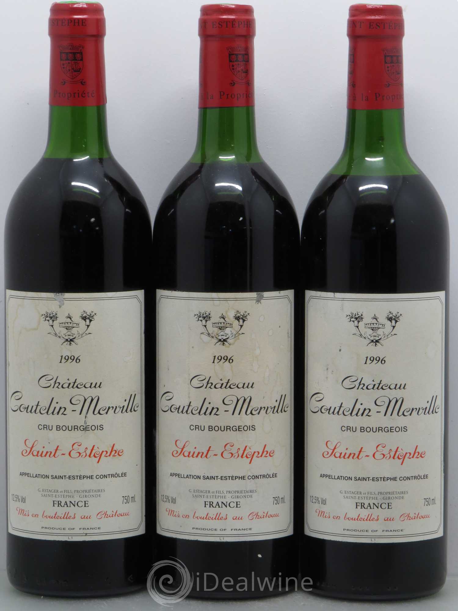 Château Coutelin-Merville Cru Bourgeois 1996 - Lot de 6 bouteilles - 2