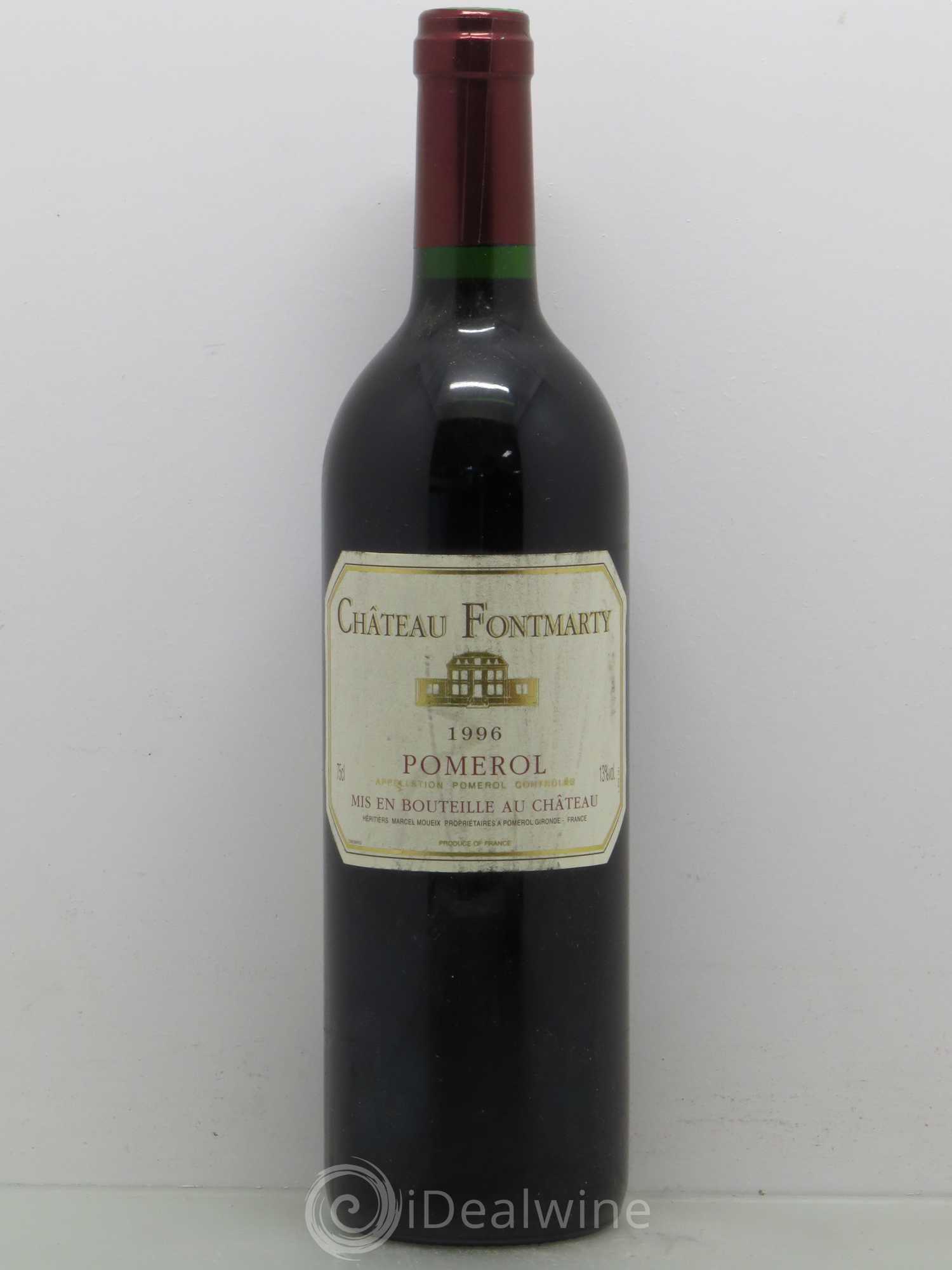 Pomerol Château Fontmarty 1996 - Posten von 1 Flasche - 0