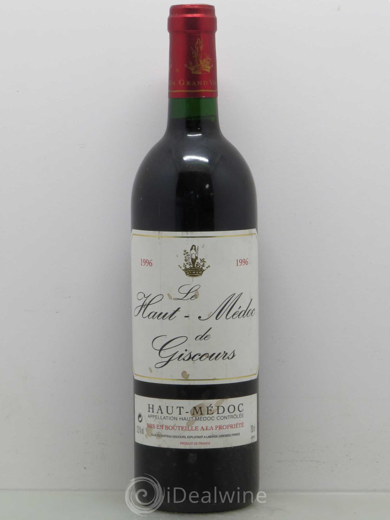 Haut-Médoc de Giscours 1996 - Lot de 1 bouteille - 0