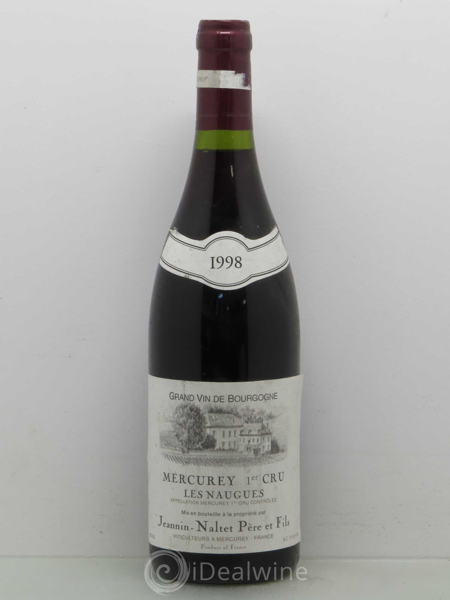 Mercurey 1er Cru Les Naugues Jeannin-Naltet 1998 - Posten von 1 Flasche - 0