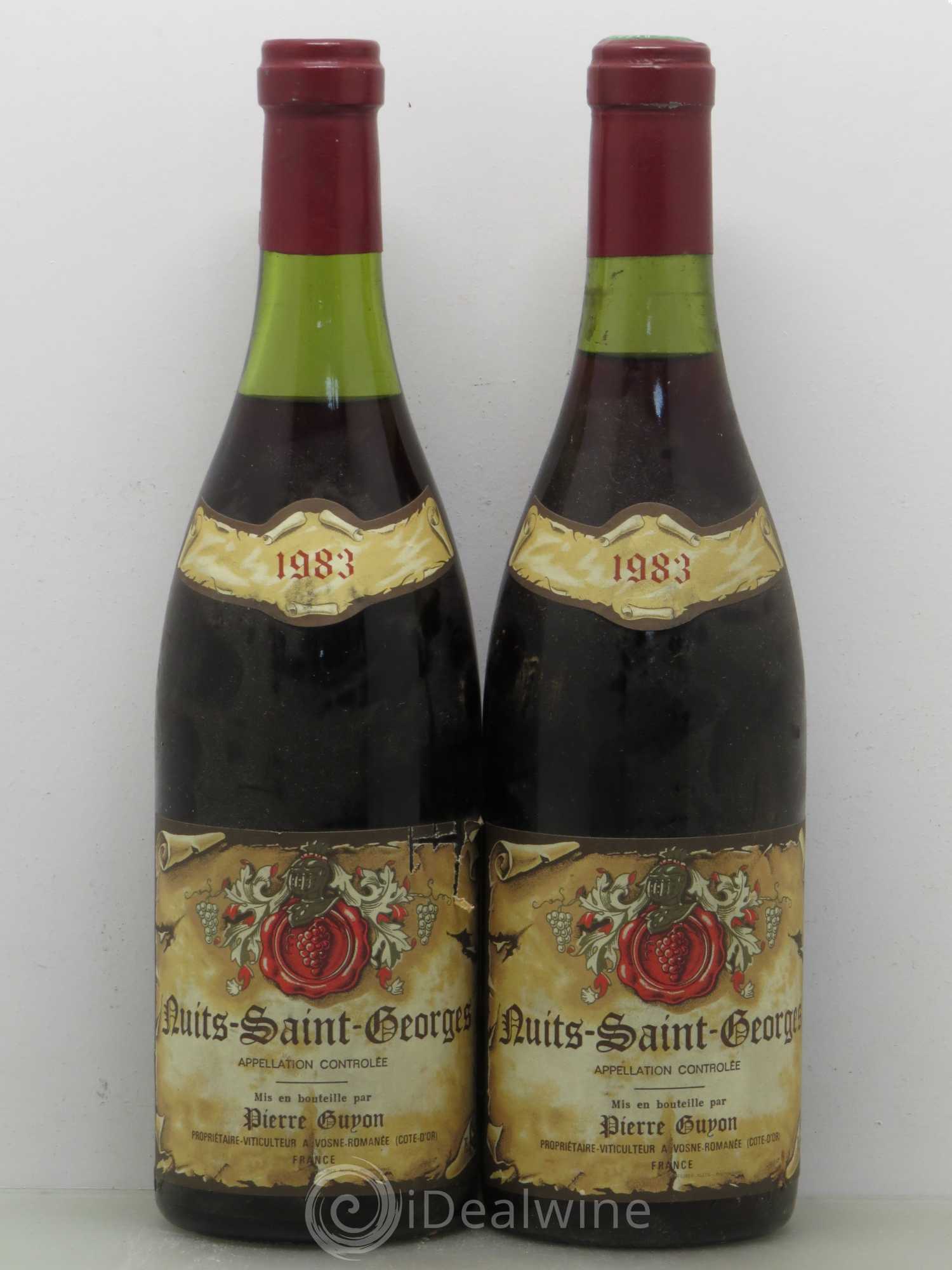 Nuits-Saint-Georges Pierre Guyon (sans prix de réserve) 1983 - Posten von 2 Flaschen - 0