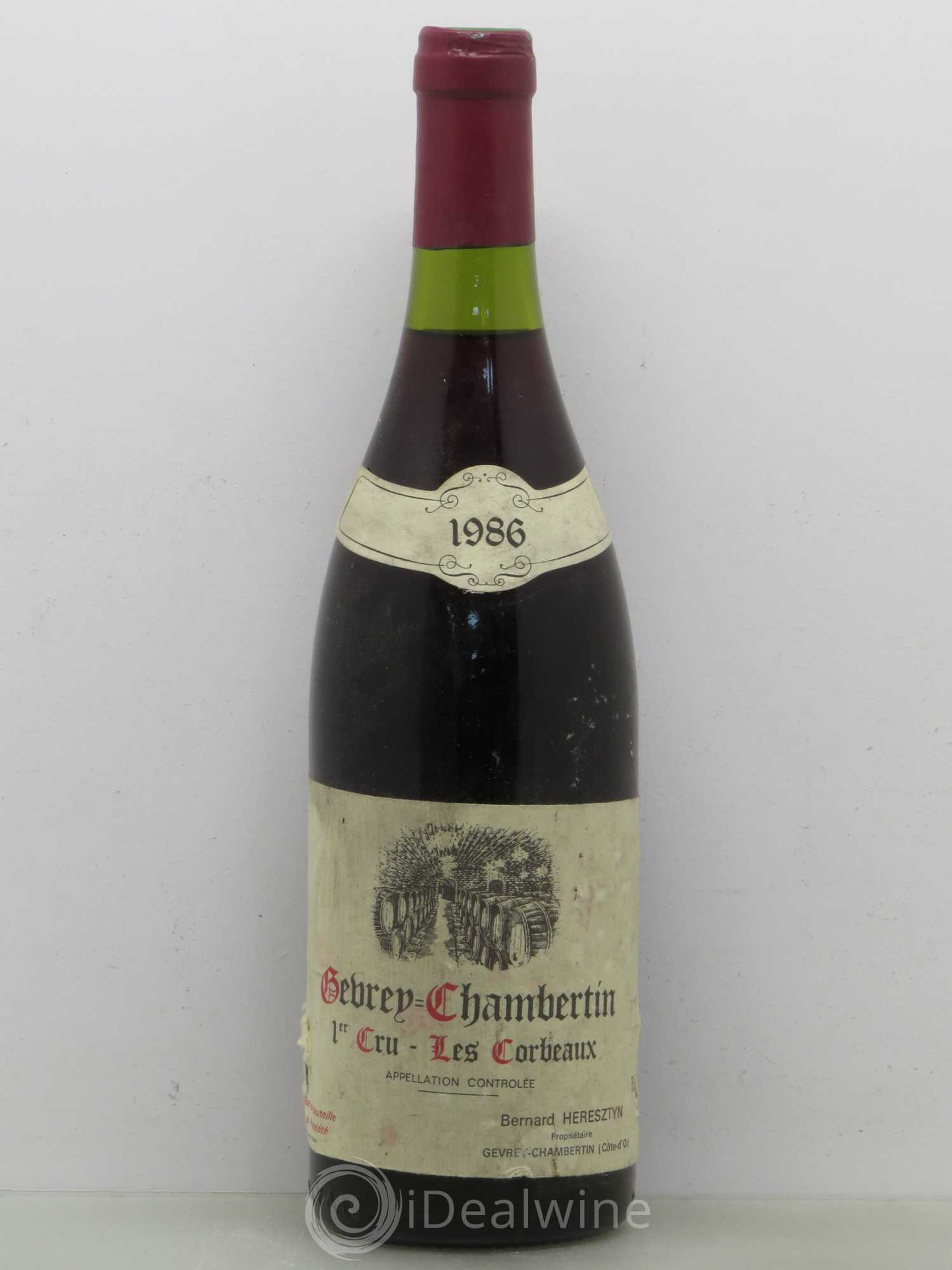 Gevrey-Chambertin 1er Cru Les corbeaux 1986 - Lot de 1 bouteille - 0