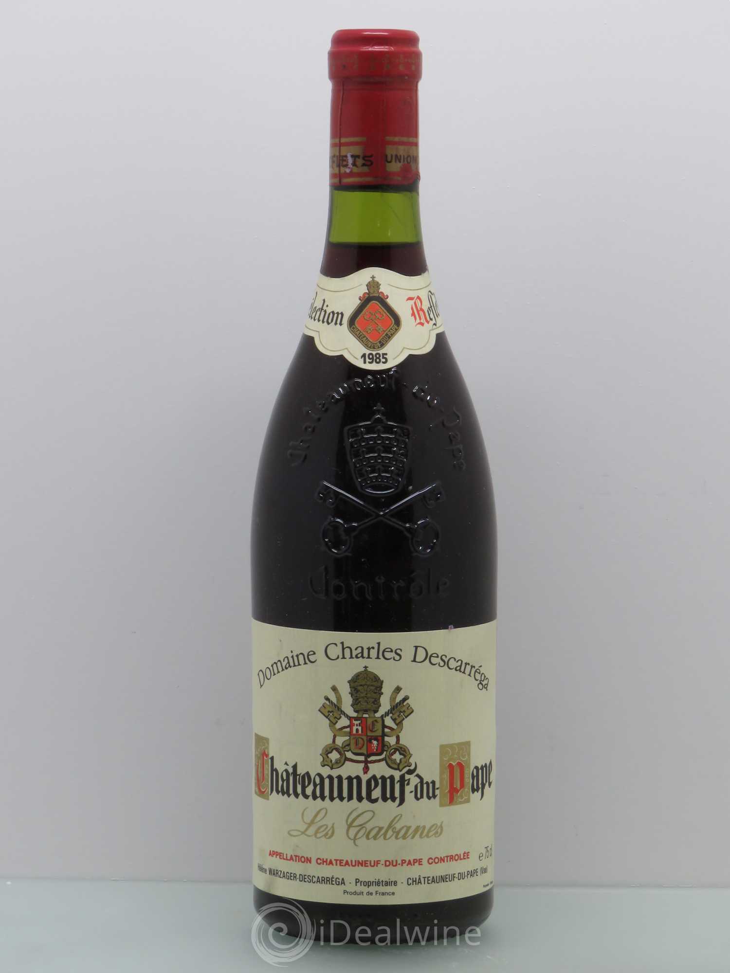 Châteauneuf-du-Pape Helene Warzager Descarrega.les cabanes 1985 - Posten von 1 Flasche - 0
