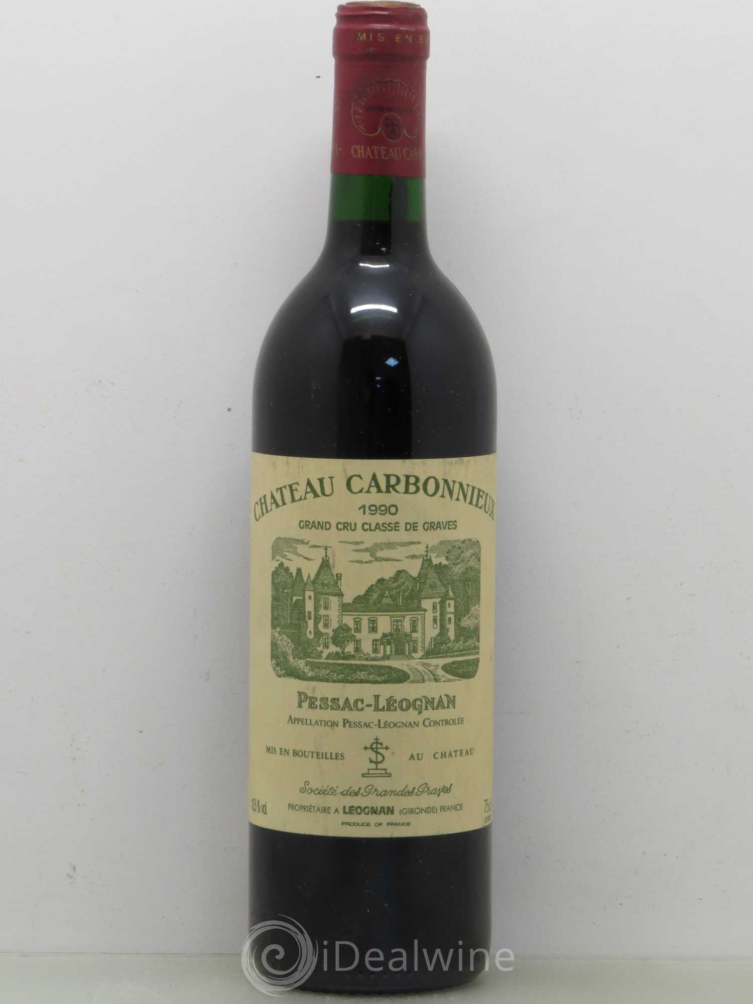Château Carbonnieux Cru Classé de Graves 1990 - Lot de 1 bouteille - 0