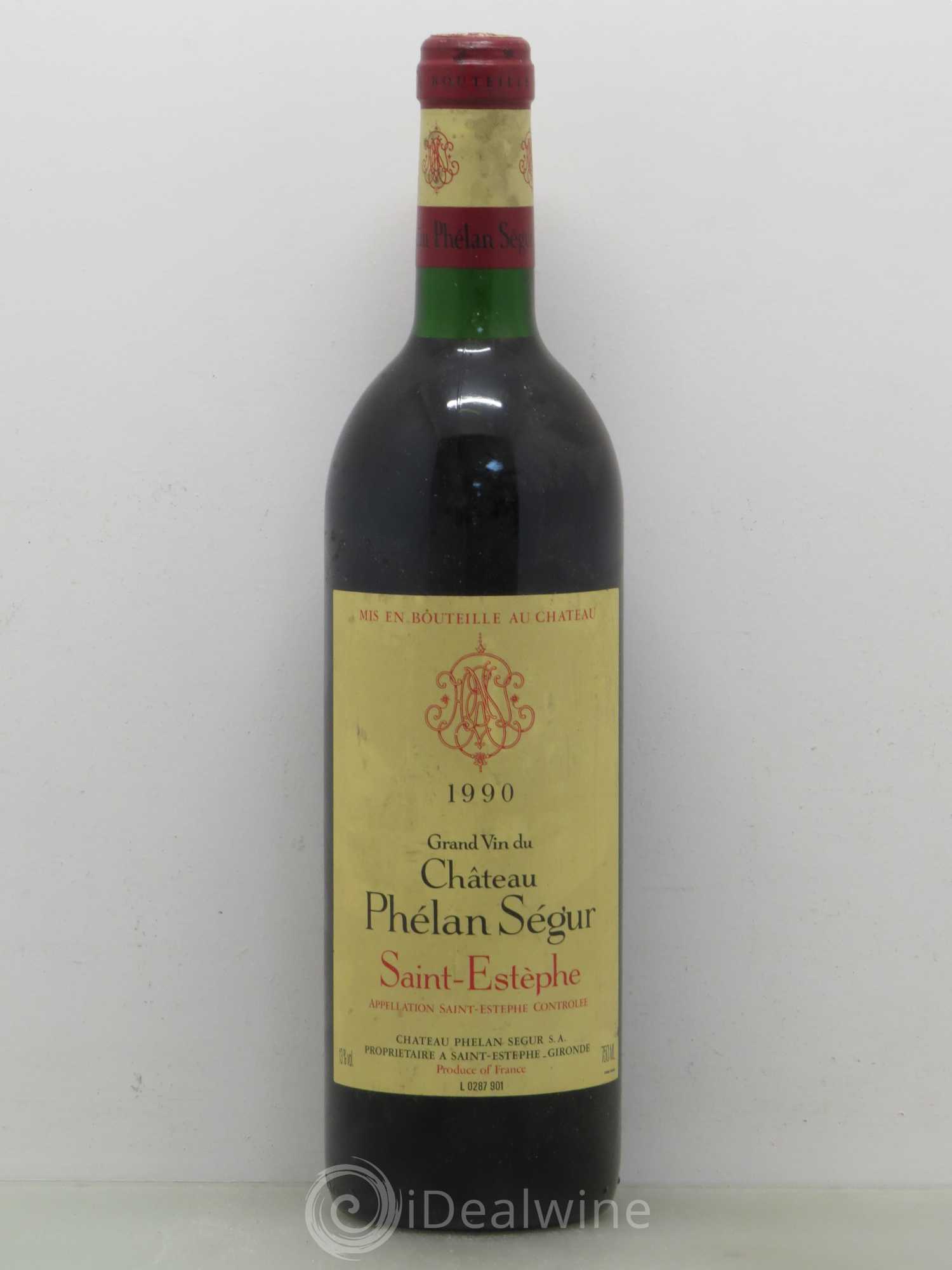 Château Phélan Ségur 1990 - Lot de 1 bouteille - 0