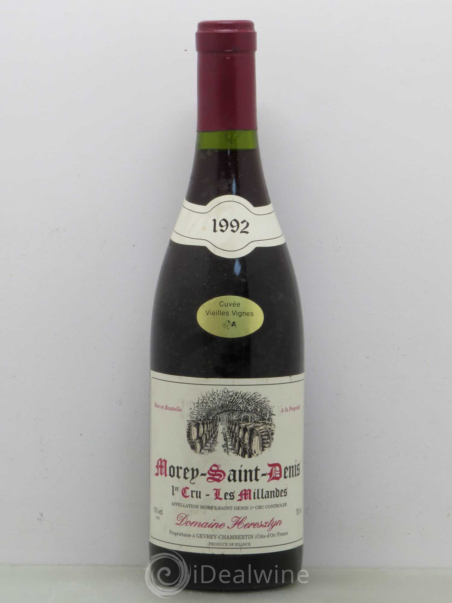 Morey-Saint-Denis 1er Cru Heresztyn Les Milandes Vieilles Vignes 1992 - Posten von 1 Flasche - 0