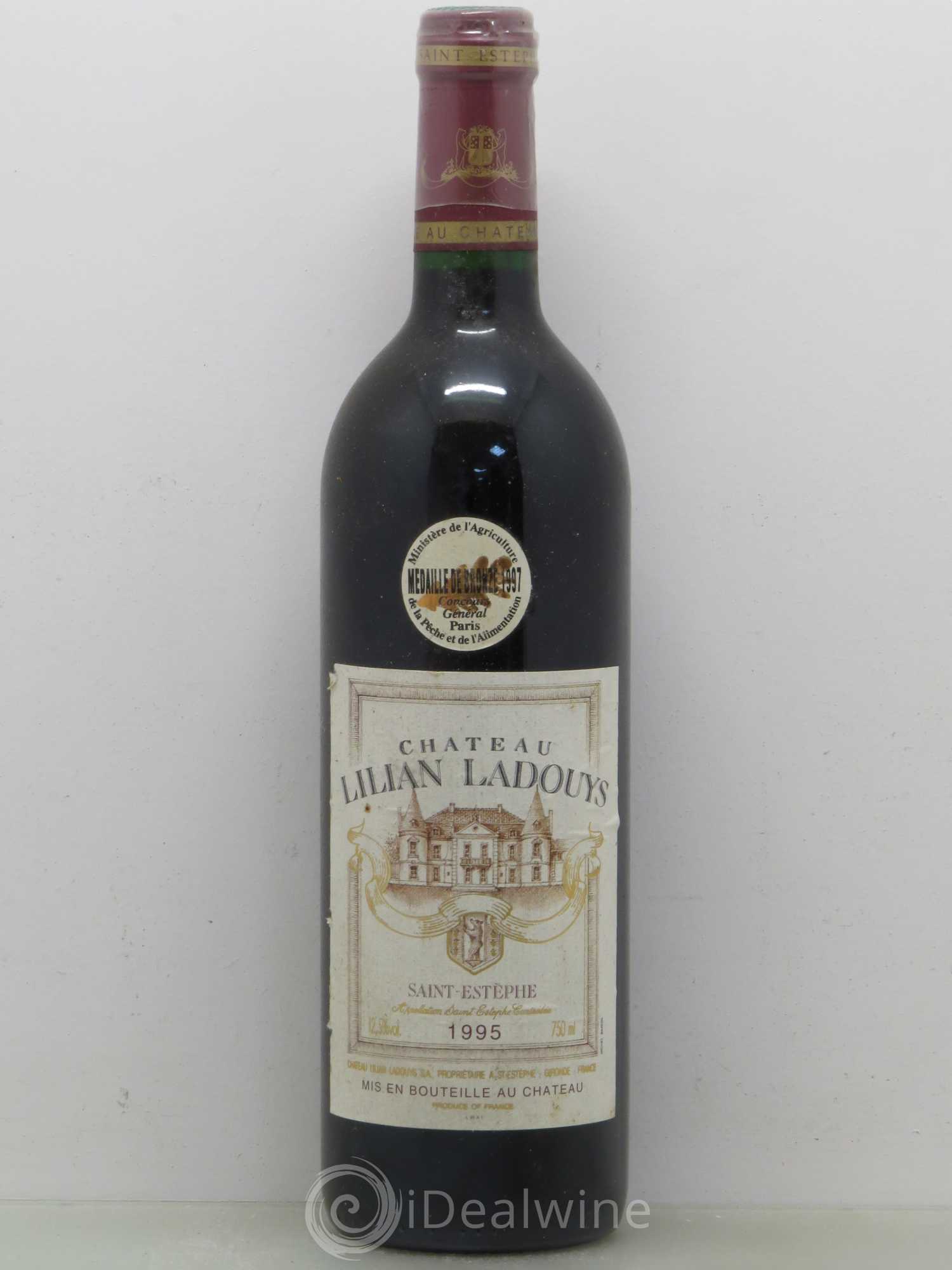 Château Lilian Ladouys Cru Bourgeois 1995 - Lot de 1 bouteille - 0