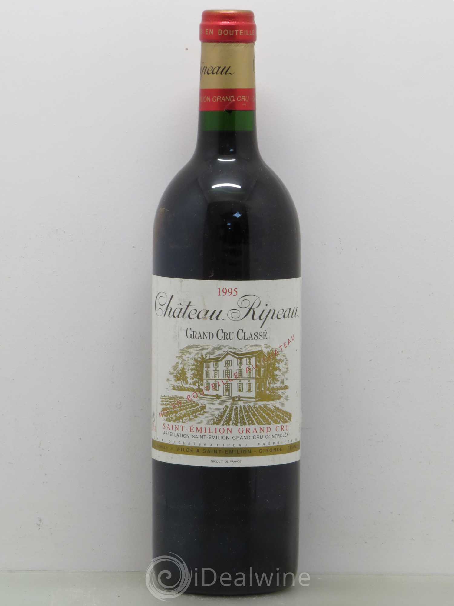 Château Ripeau Grand Cru Classé 1995 - Lot de 1 bouteille - 0