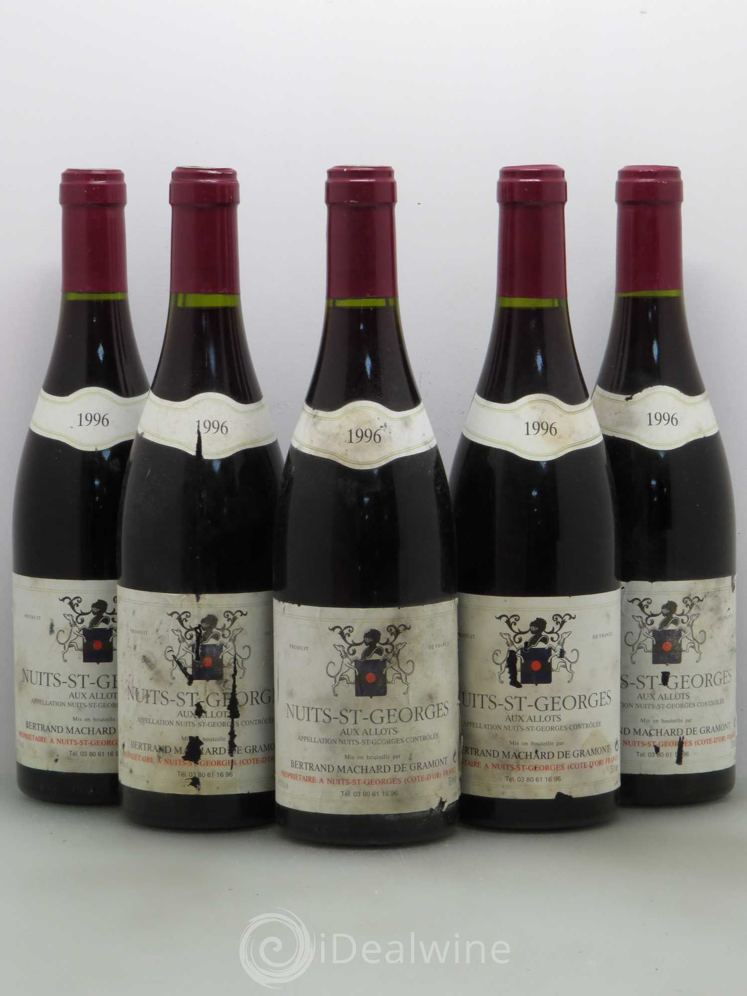 Nuits-Saint-Georges 1er Cru Machard De Gramont Aux Allots 1996 - Posten von 5 Flaschen - 0