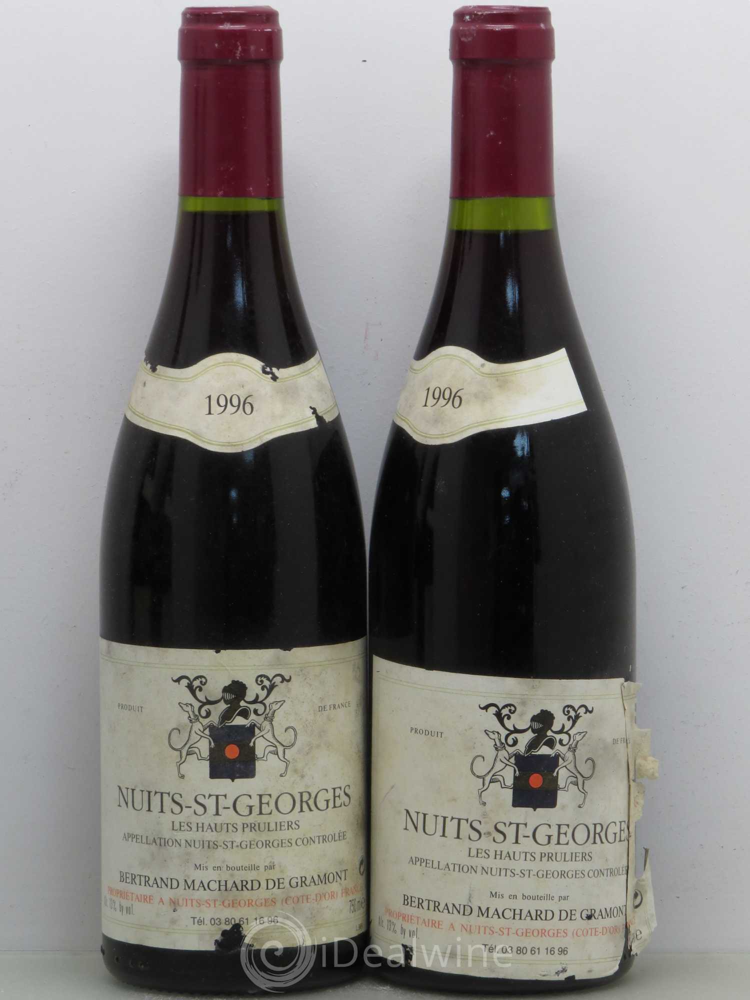 Nuits-Saint-Georges 1er Cru Machard De Gramont Les Hauts Pruliers 1996 - Posten von 4 Flaschen - 1
