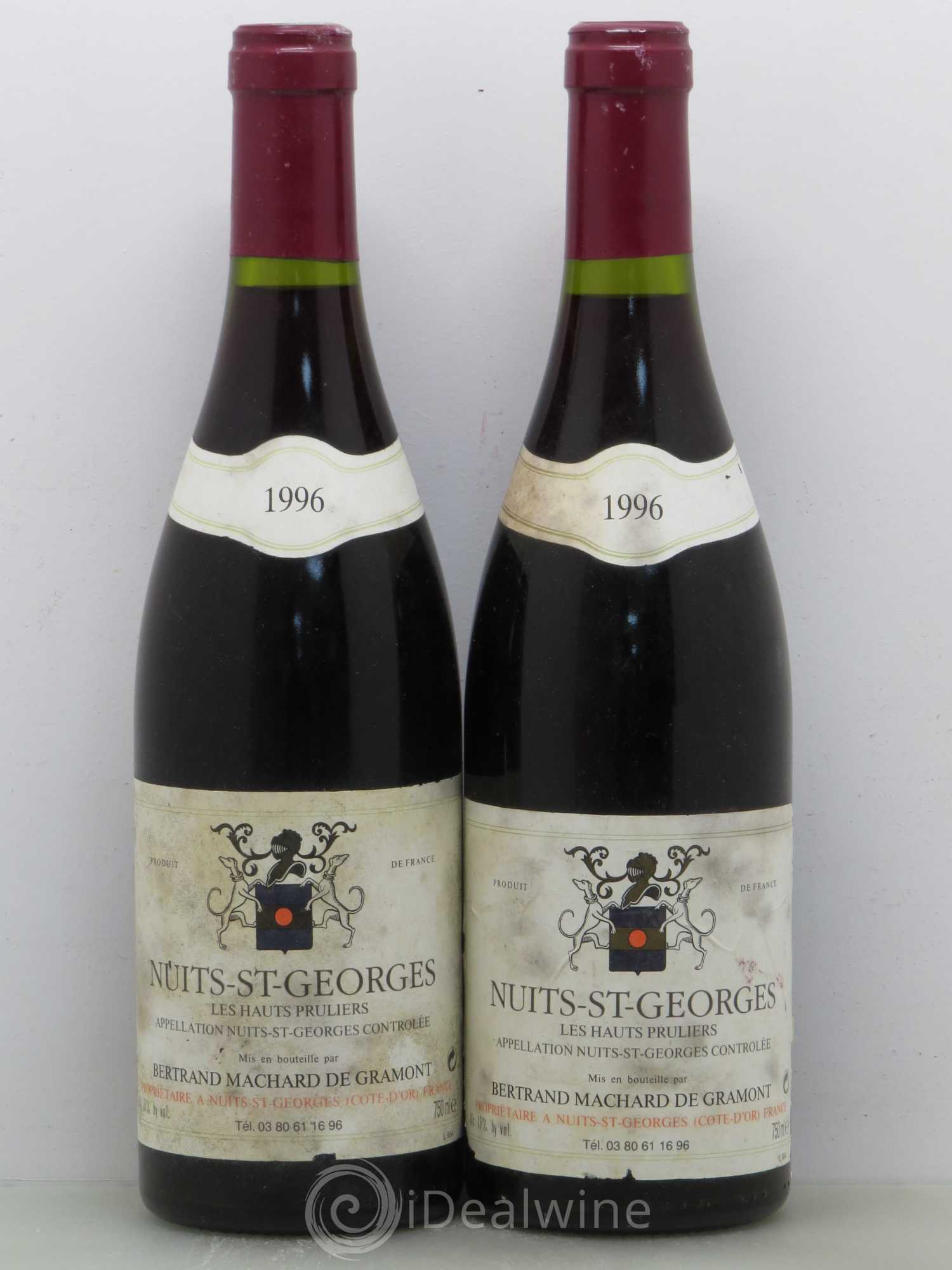 Nuits-Saint-Georges 1er Cru Machard De Gramont Les Hauts Pruliers 1996 - Posten von 4 Flaschen - 2
