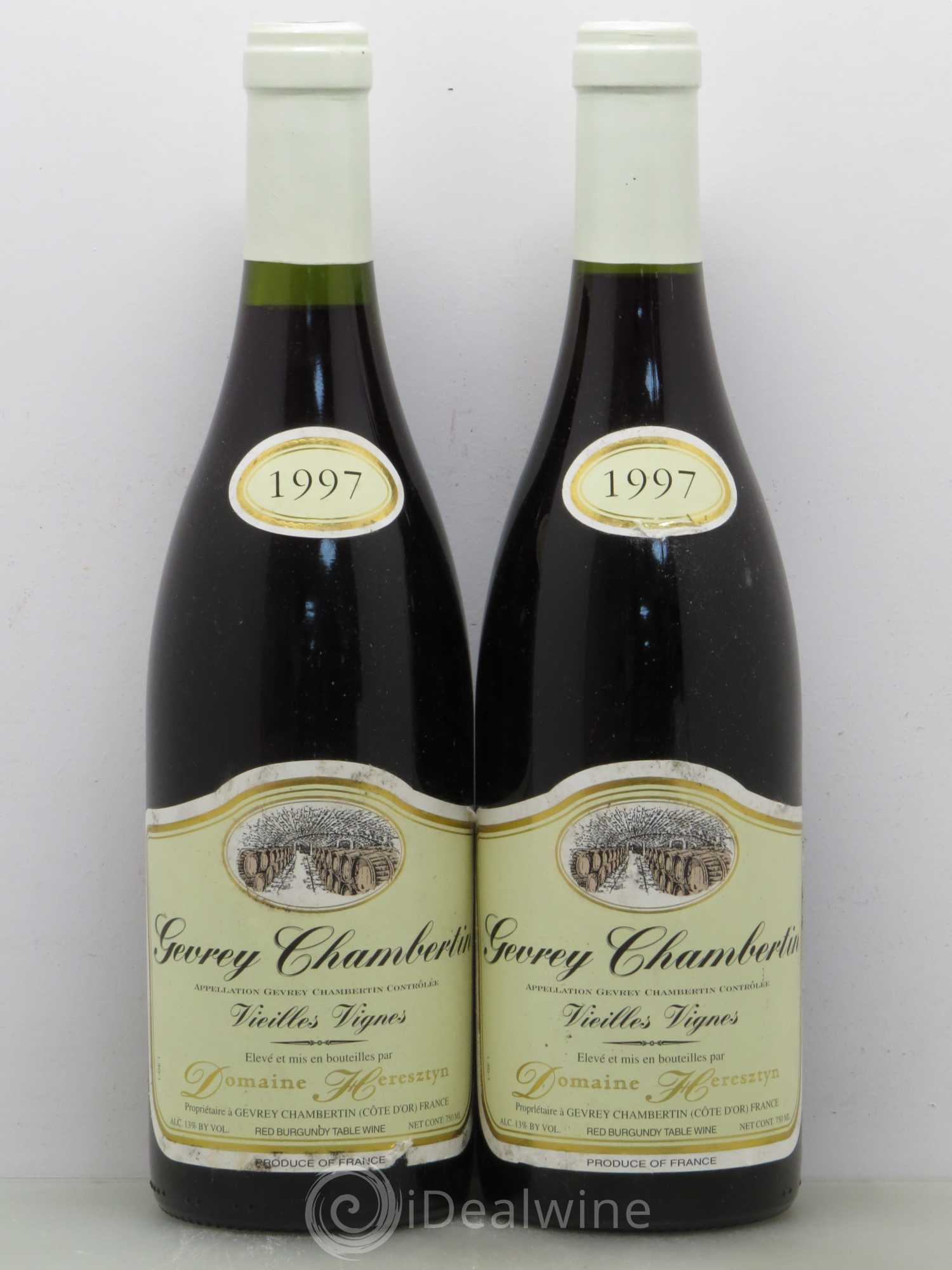 Gevrey-Chambertin Heresztyn Vieilles Vignes 1997 - Posten von 2 Flaschen - 0