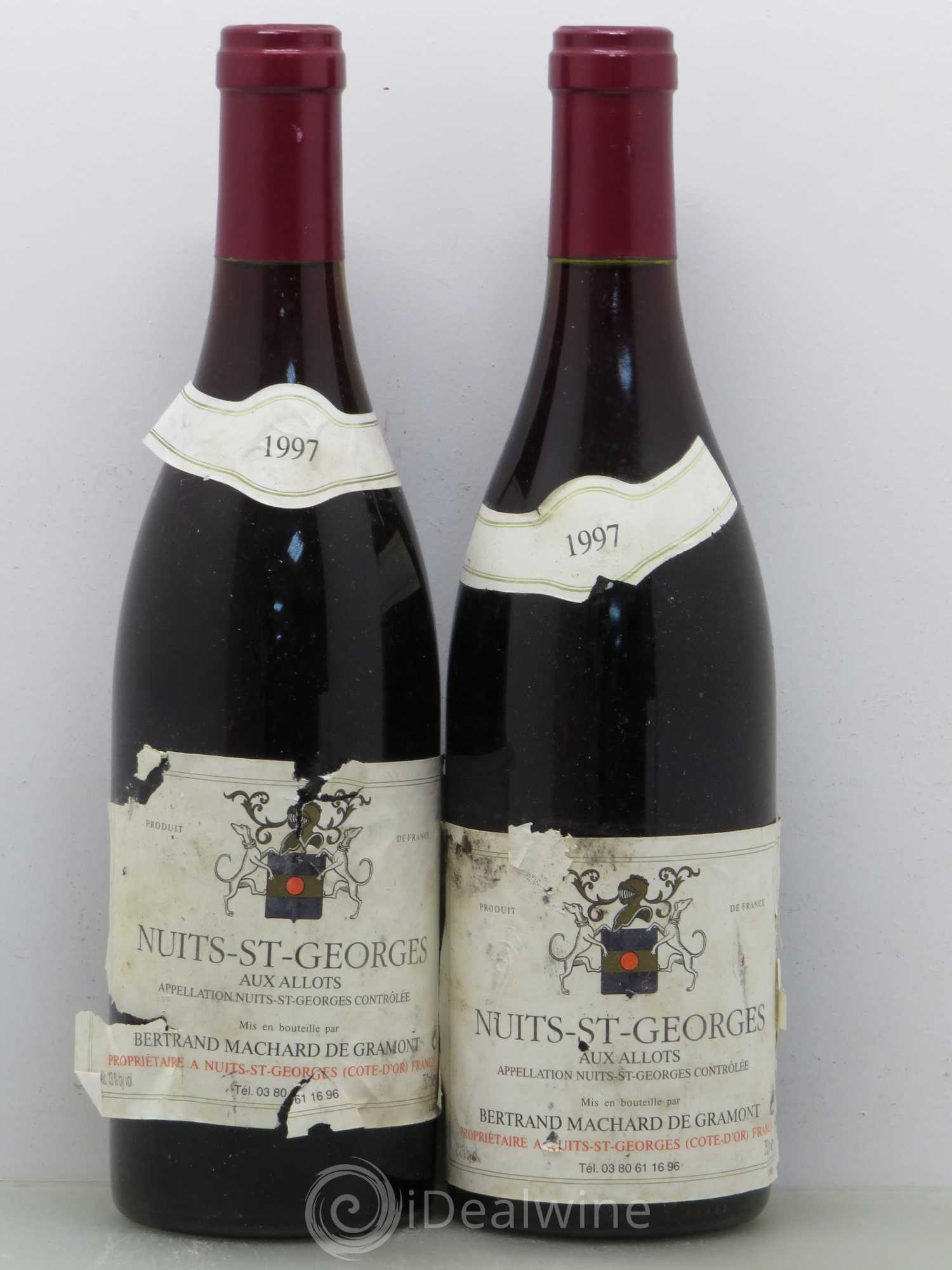 Nuits-Saint-Georges 1er Cru Machard De Gramont Aux Allots 1997 - Posten von 2 Flaschen - 0