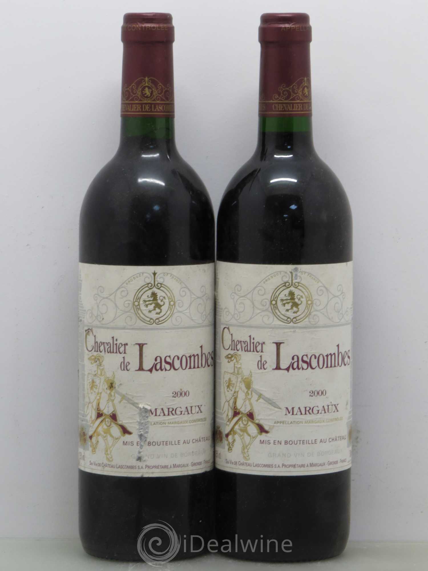 Chevalier de Lascombes Second Vin 2000 - Lot de 2 bouteilles - 0