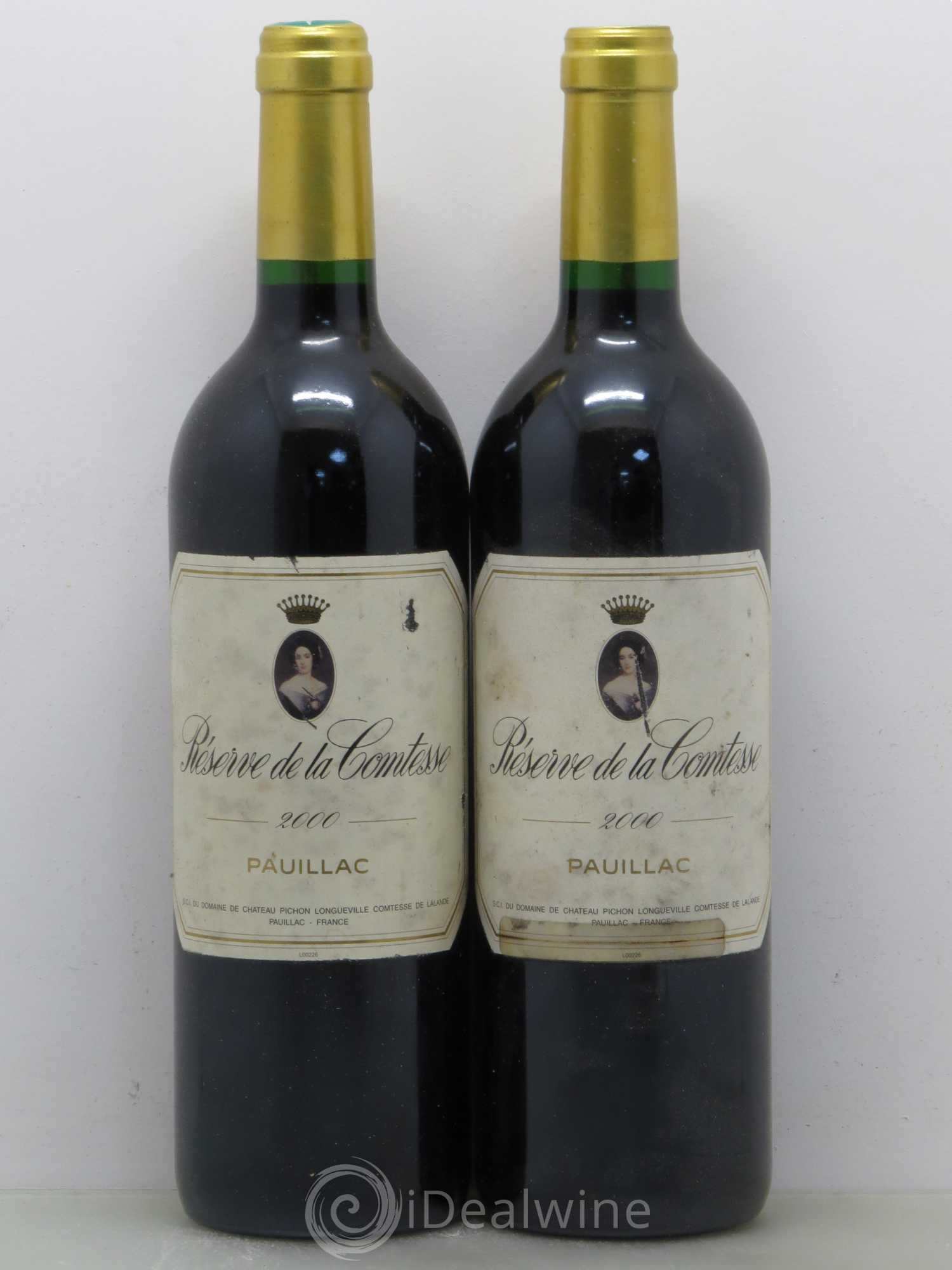 Réserve de la Comtesse Second Vin 2000 - Lot de 2 bouteilles - 0