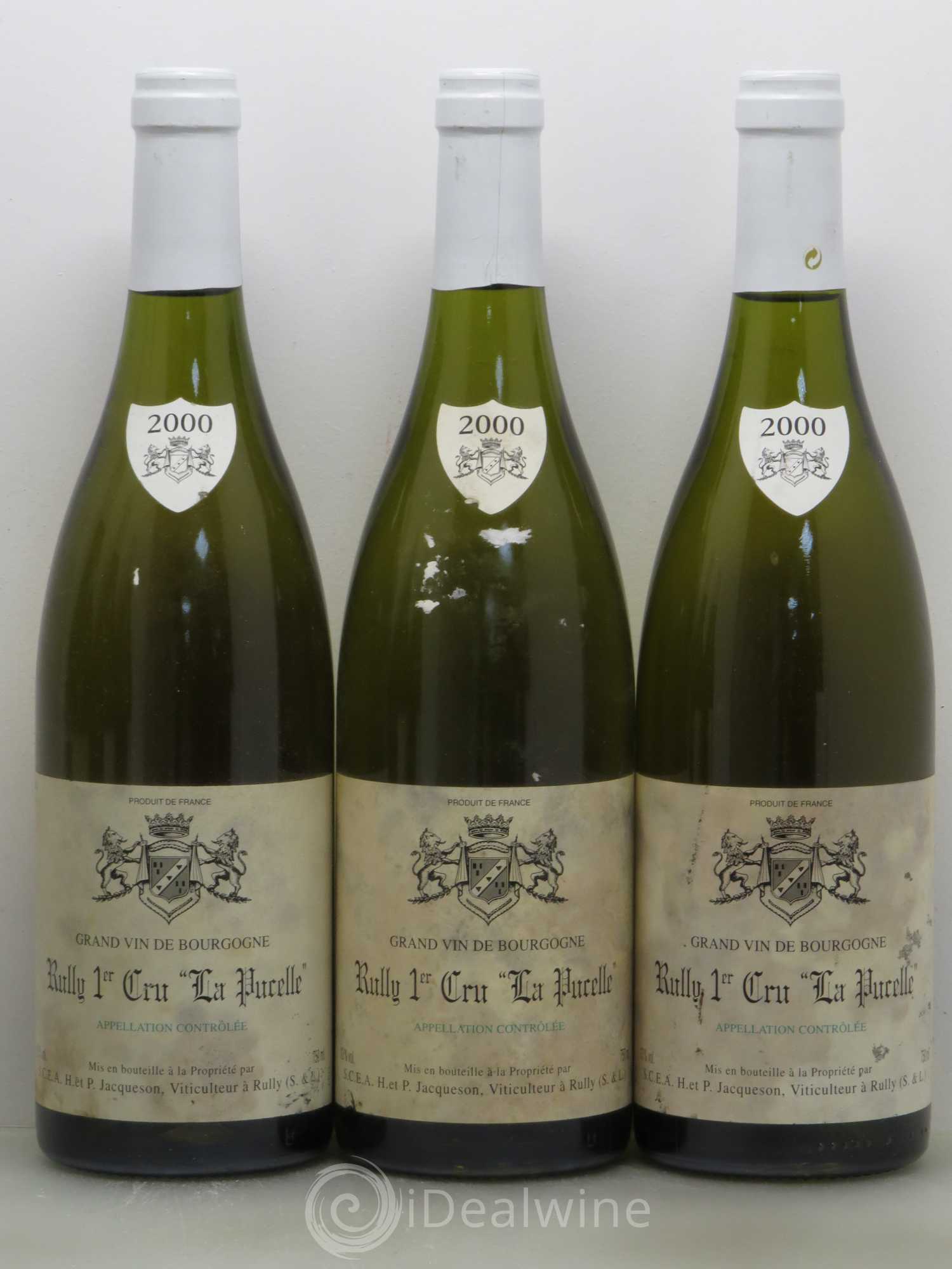 Rully 1er Cru La Pucelle Paul & Marie Jacqueson 2000 - Lot de 6 bouteilles - 1