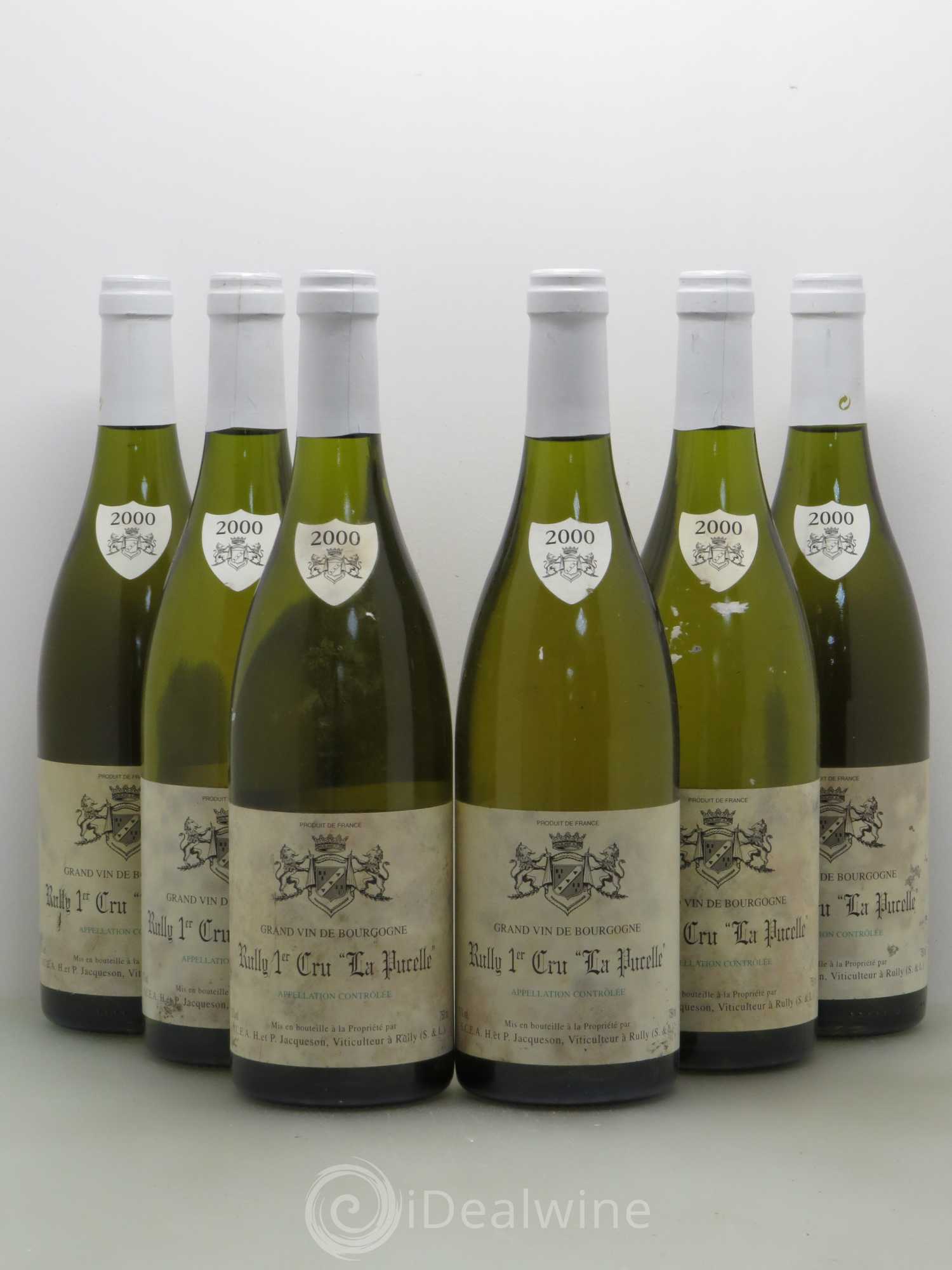 Rully 1er Cru La Pucelle Paul & Marie Jacqueson 2000 - Lot de 6 bouteilles - 0