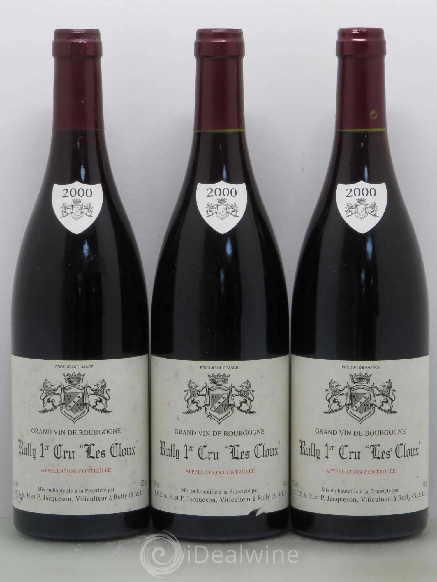 Rully 1er Cru Les Cloux Paul & Marie Jacqueson 2000 - Lot de 6 bouteilles - 2