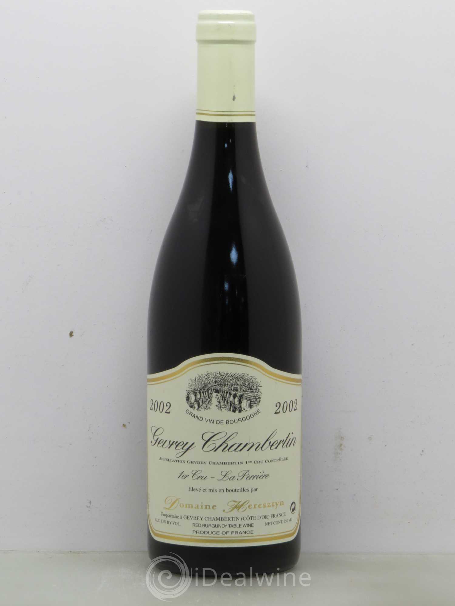 Gevrey-Chambertin 1er Cru Heresztyn La Perriere 2002 - Posten von 1 Flasche - 0