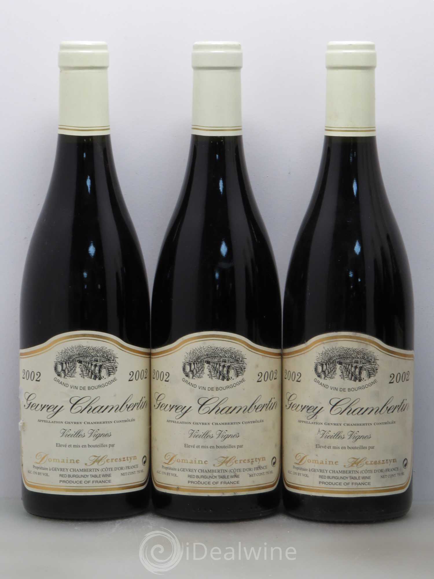 Gevrey-Chambertin Heresztyn Vieilles Vignes 2002 - Posten von 6 Flaschen - 1