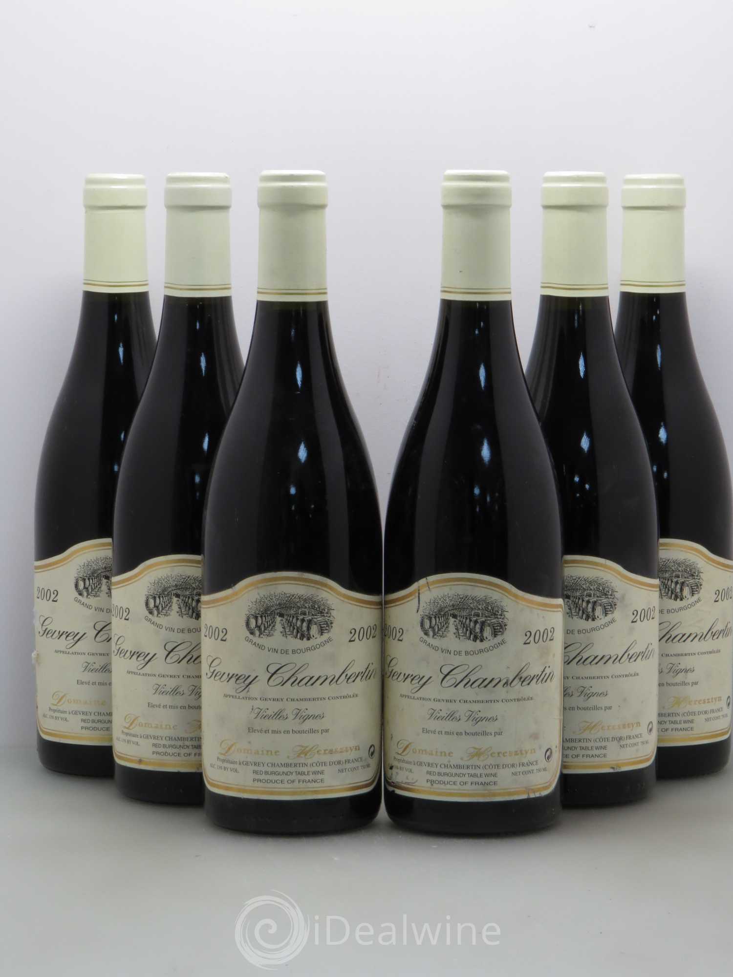 Gevrey-Chambertin Heresztyn Vieilles Vignes 2002 - Posten von 6 Flaschen - 0