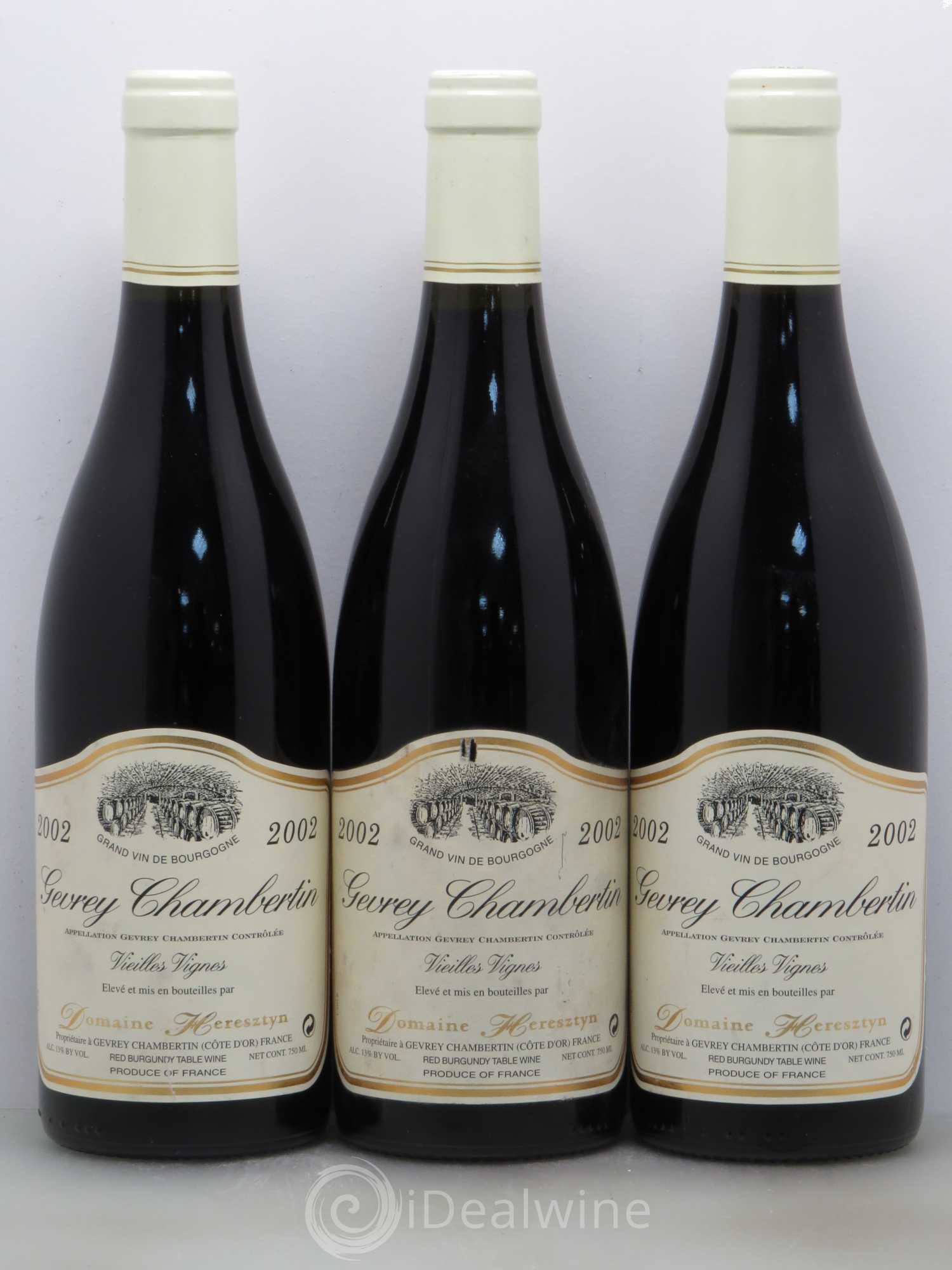 Gevrey-Chambertin Heresztyn Vieilles Vignes 2002 - Posten von 6 Flaschen - 2
